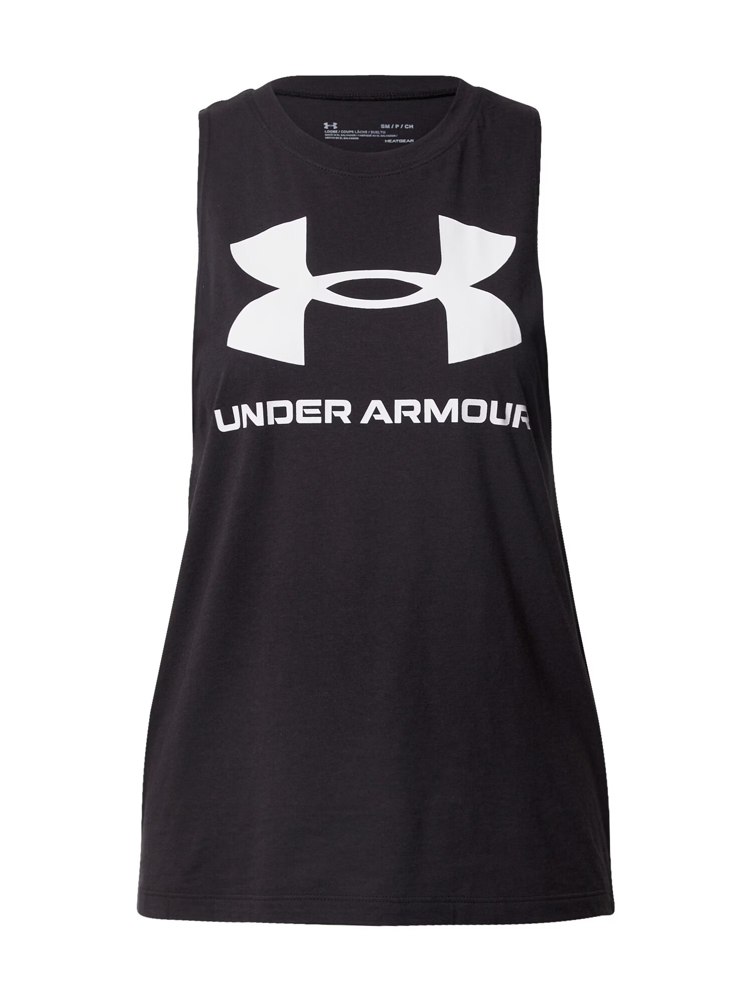 UNDER ARMOUR Športni top črna / bela - Pepit.si