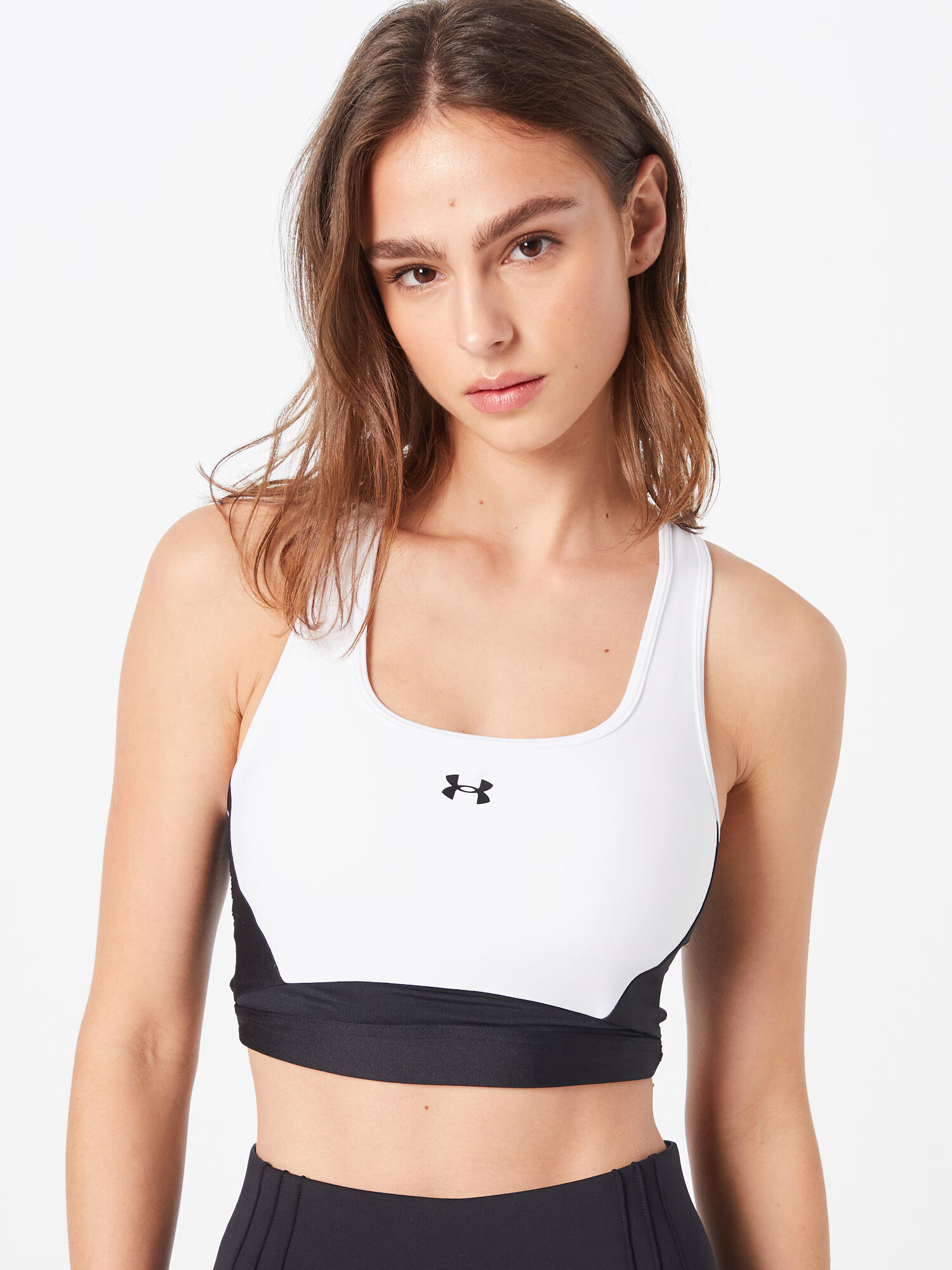 UNDER ARMOUR Športni top črna / bela - Pepit.si