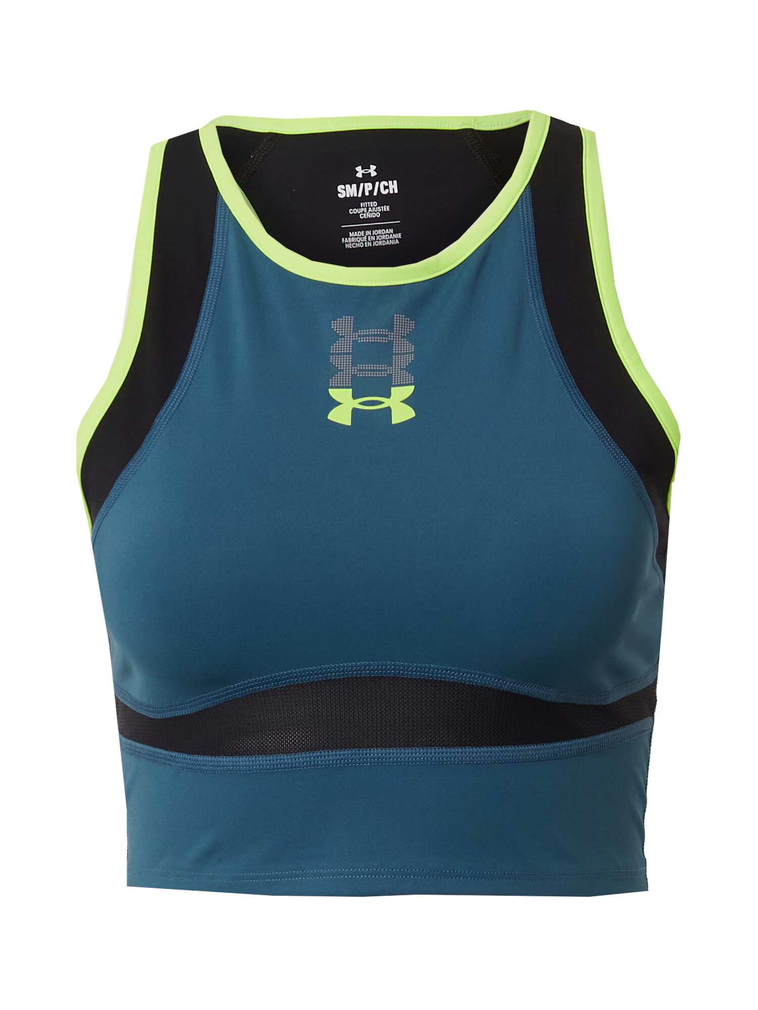 UNDER ARMOUR Športni top 'Run Anywhere' svetlo zelena / temno zelena / črna - Pepit.si