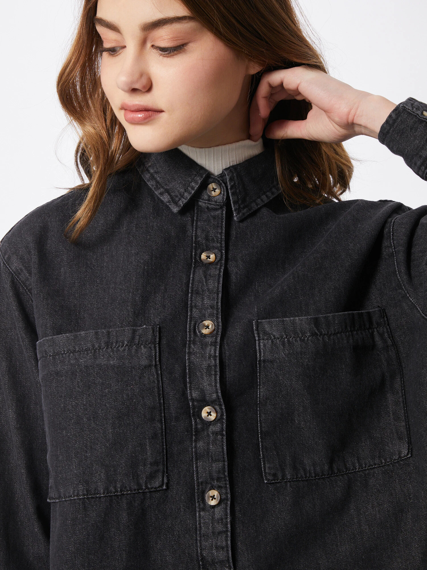 Urban Classics Bluza črn denim - Pepit.si