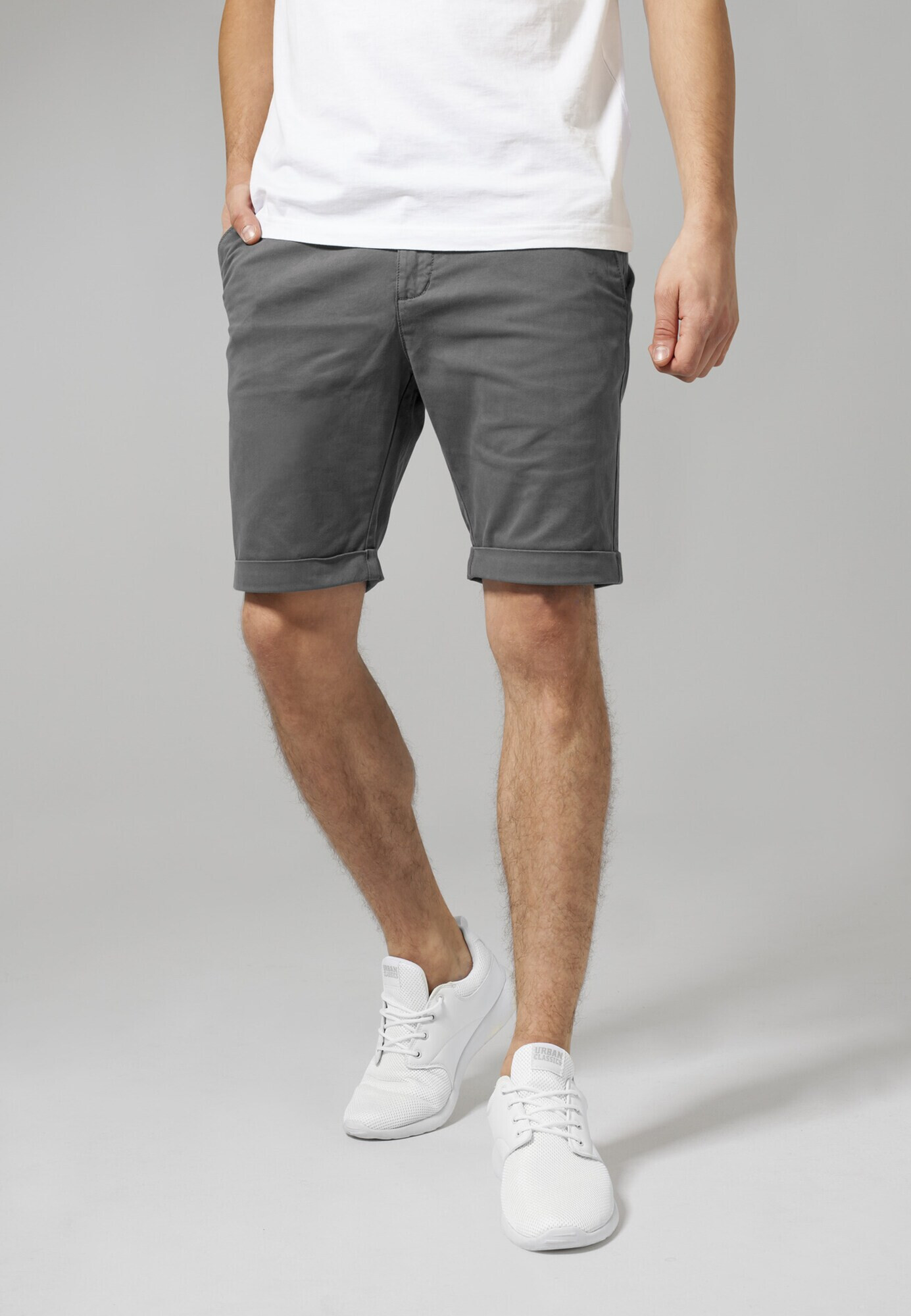 Urban Classics Chino hlače temno siva - Pepit.si