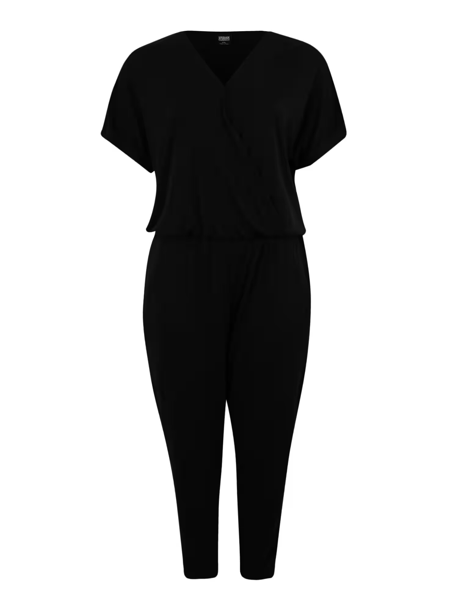 Urban Classics Curvy Kombinezon 'Ladies Modal Jumpsuit' črna - Pepit.si