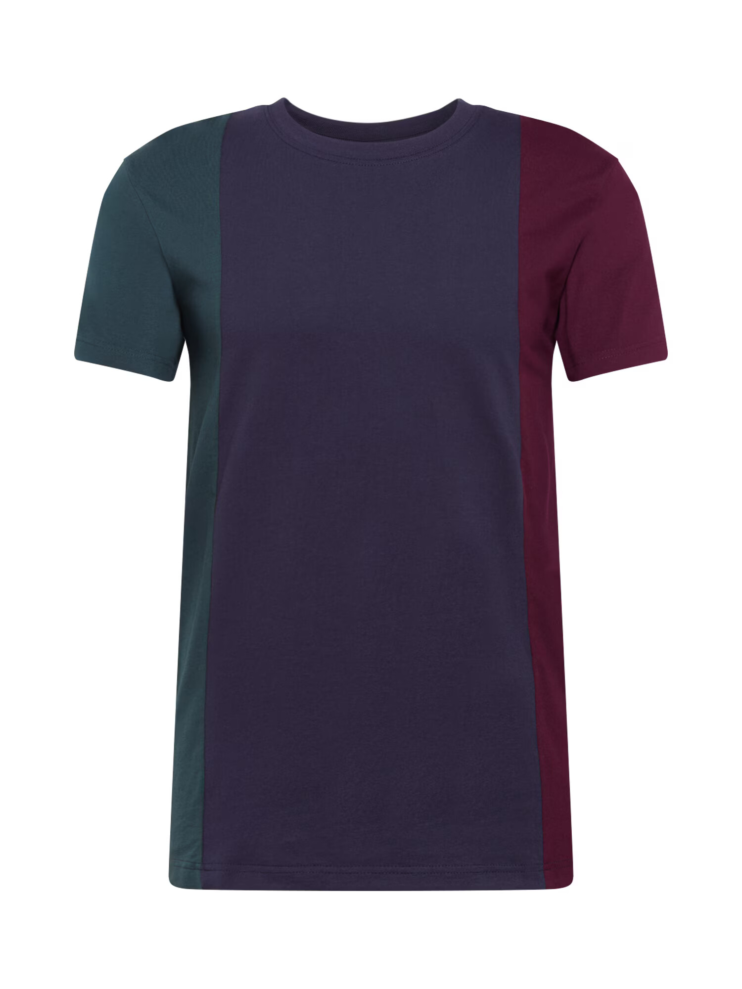 Urban Classics Majica 'Tripple Tee' mornarska / jelka / burgund - Pepit.si