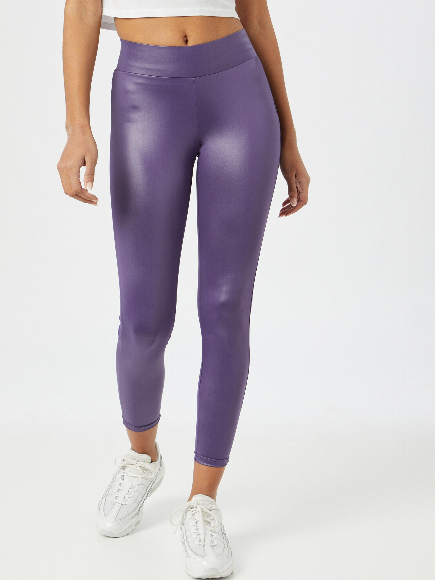 Urban Classics Pajkice 'Ladies Imitation Leather Leggings' lila / temno liila / večbarvno lila - Pepit.si