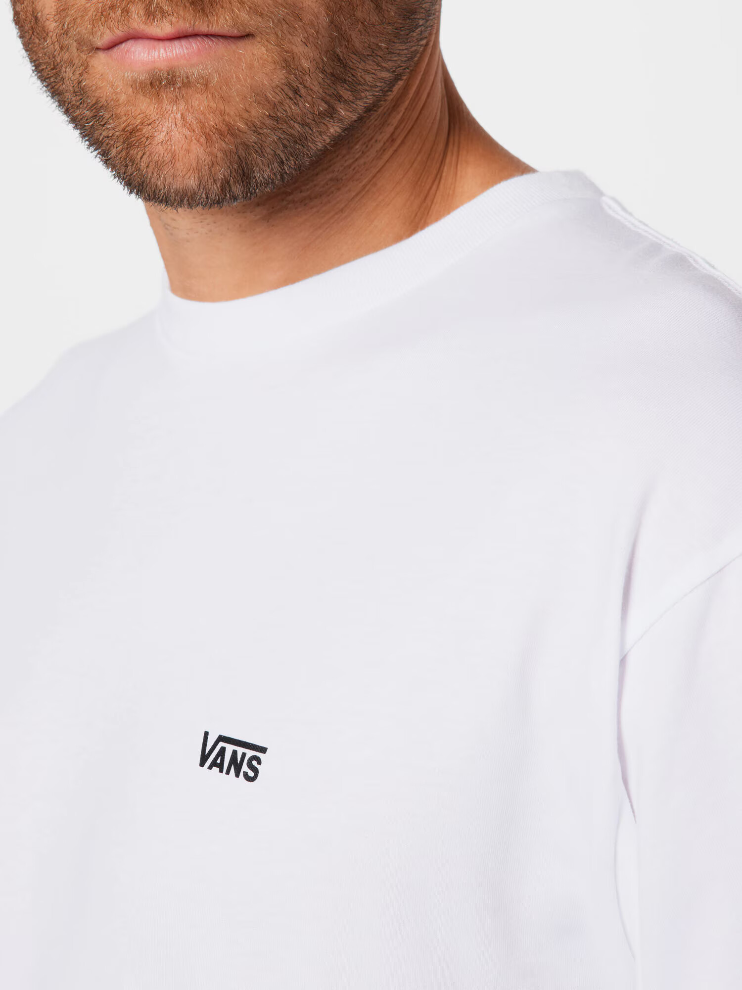 VANS Majica 'MN LEFT CHEST LS' črna / bela - Pepit.si