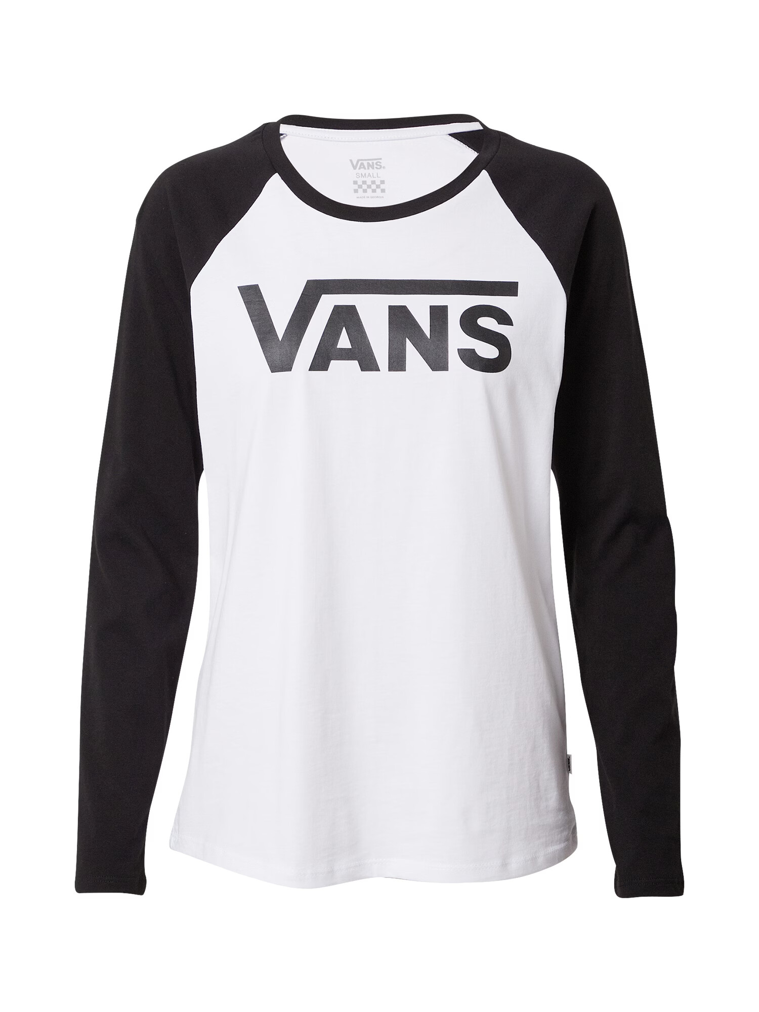 VANS Majica 'WM FLYING V LS RAGLAN' črna / bela - Pepit.si