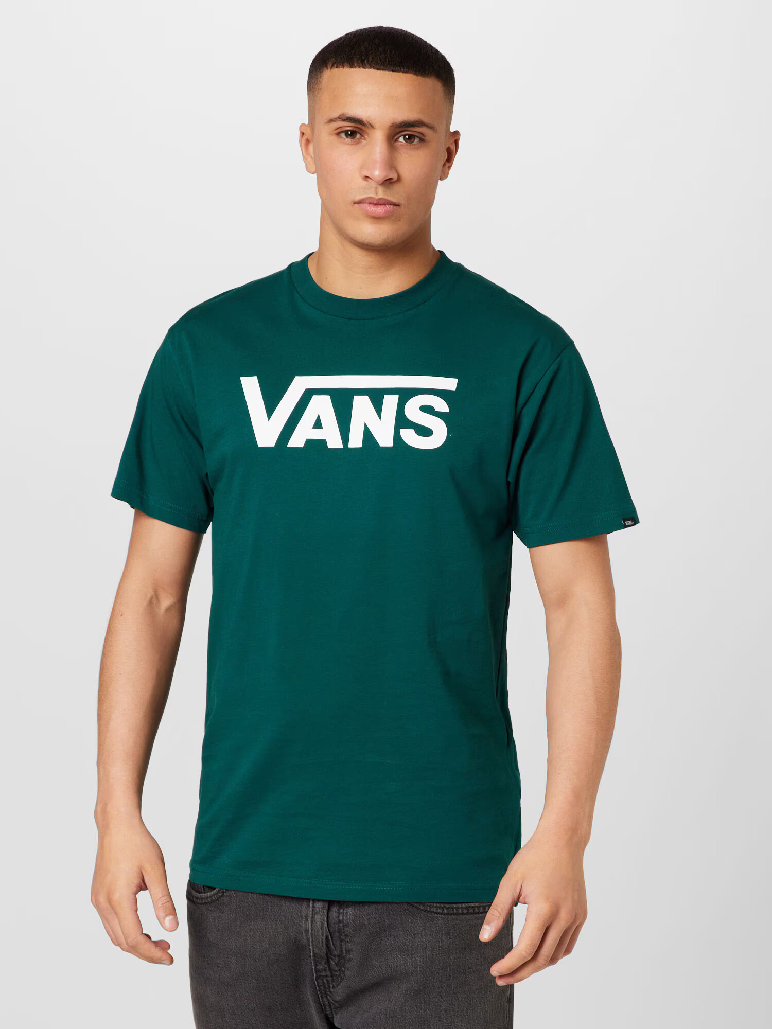 VANS Majica smaragd / bela - Pepit.si