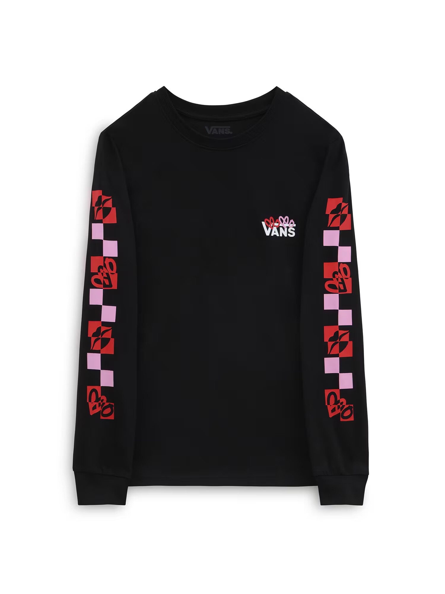 VANS Majica 'Valentines' roza / rdeča / črna - Pepit.si