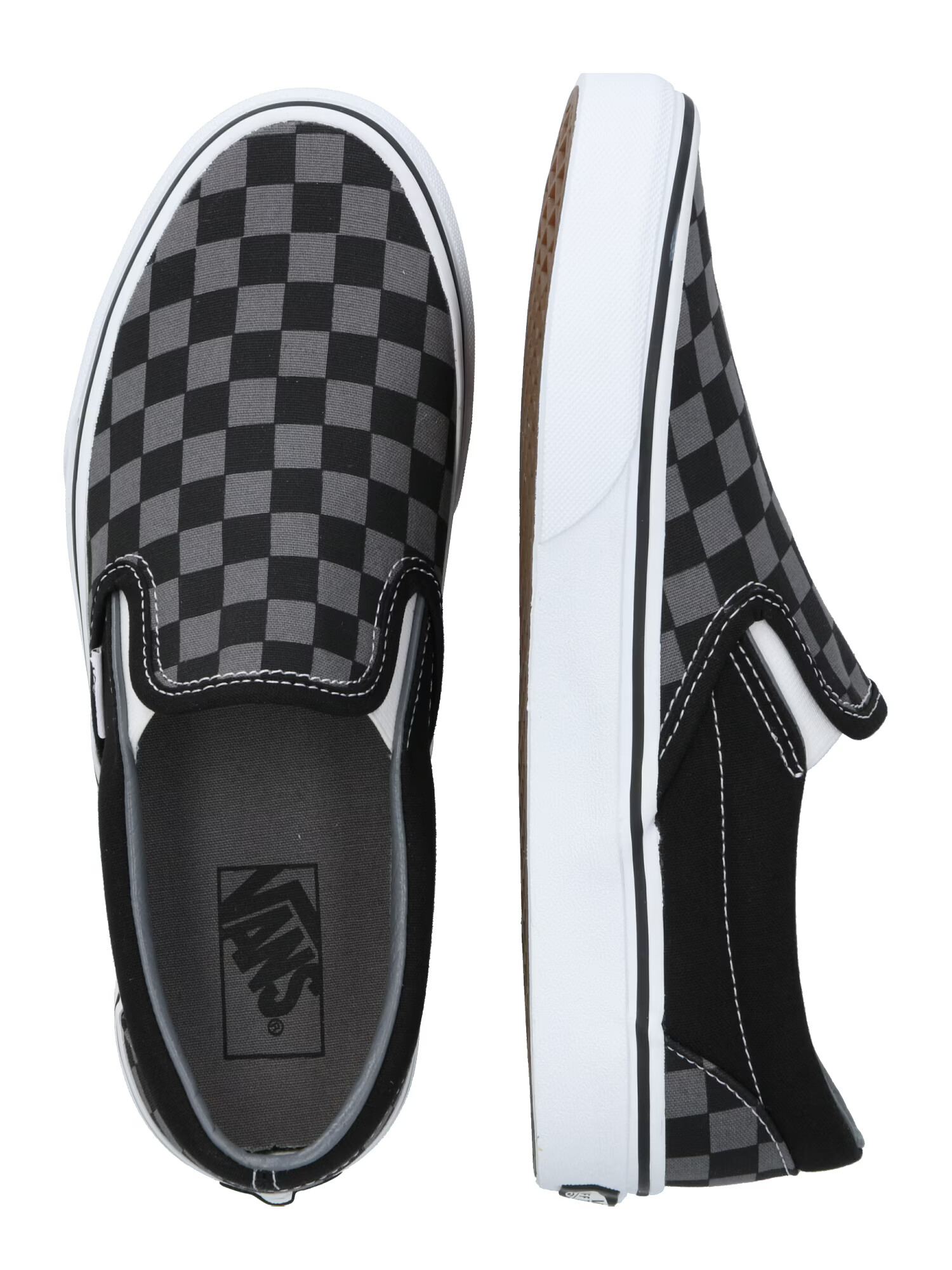 VANS Natikač 'Classic Slip-On' siva / črna / bela - Pepit.si