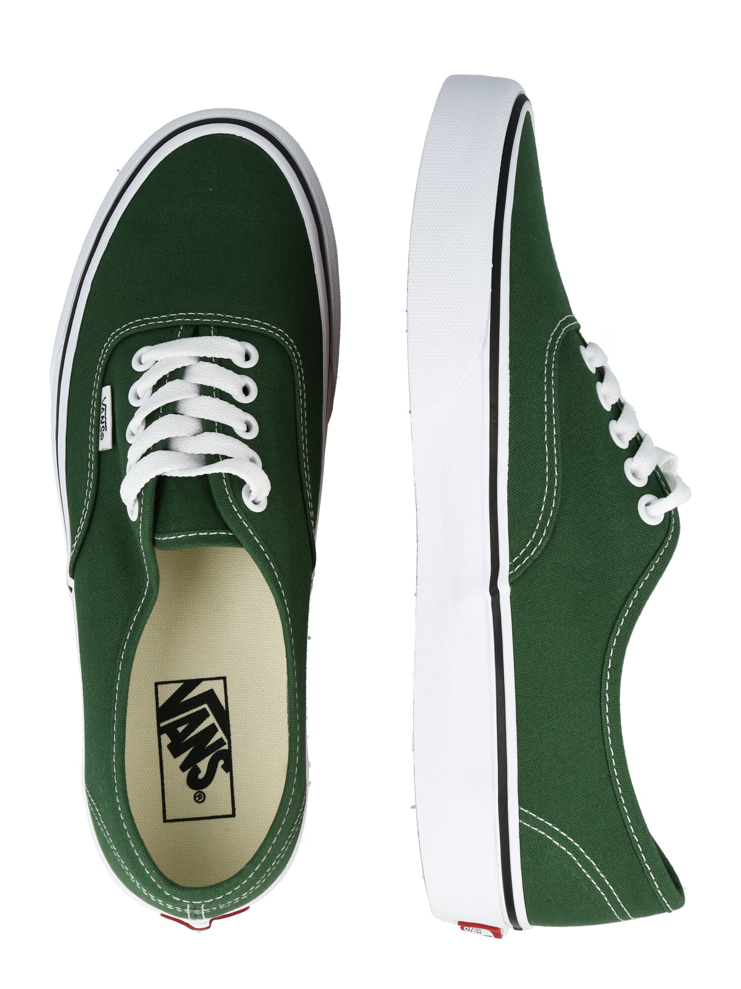 VANS Nizke superge temno zelena / bela - Pepit.si