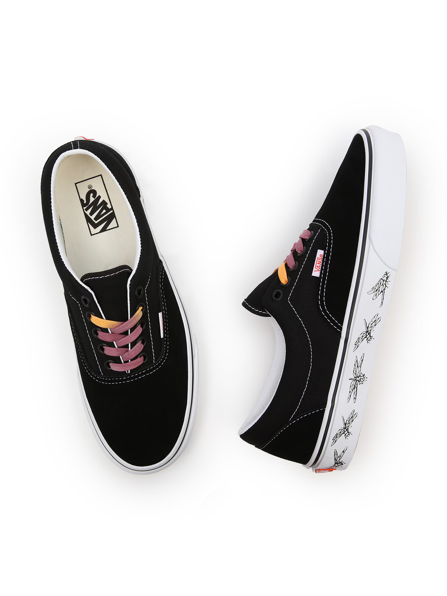 VANS Nizke superge 'Era' jagoda / mandarina / črna / bela - Pepit.si