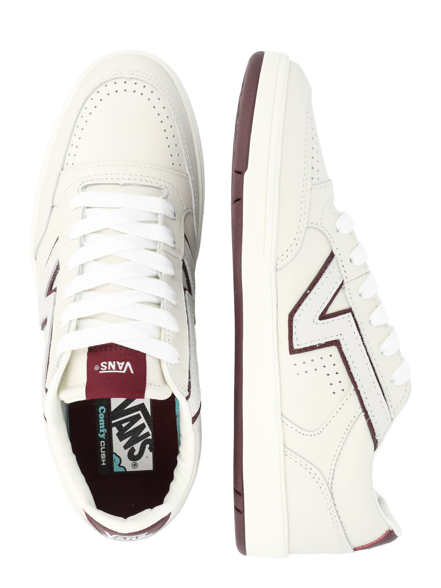 VANS Nizke superge 'Lowland' bordo / bela - Pepit.si