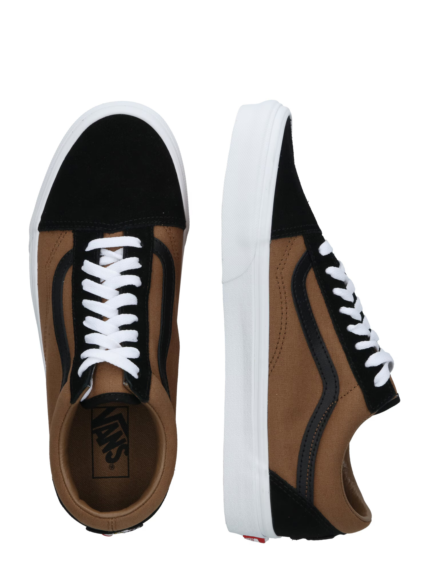 VANS Nizke superge 'Old Skool' svetlo rjava / črna / bela - Pepit.si