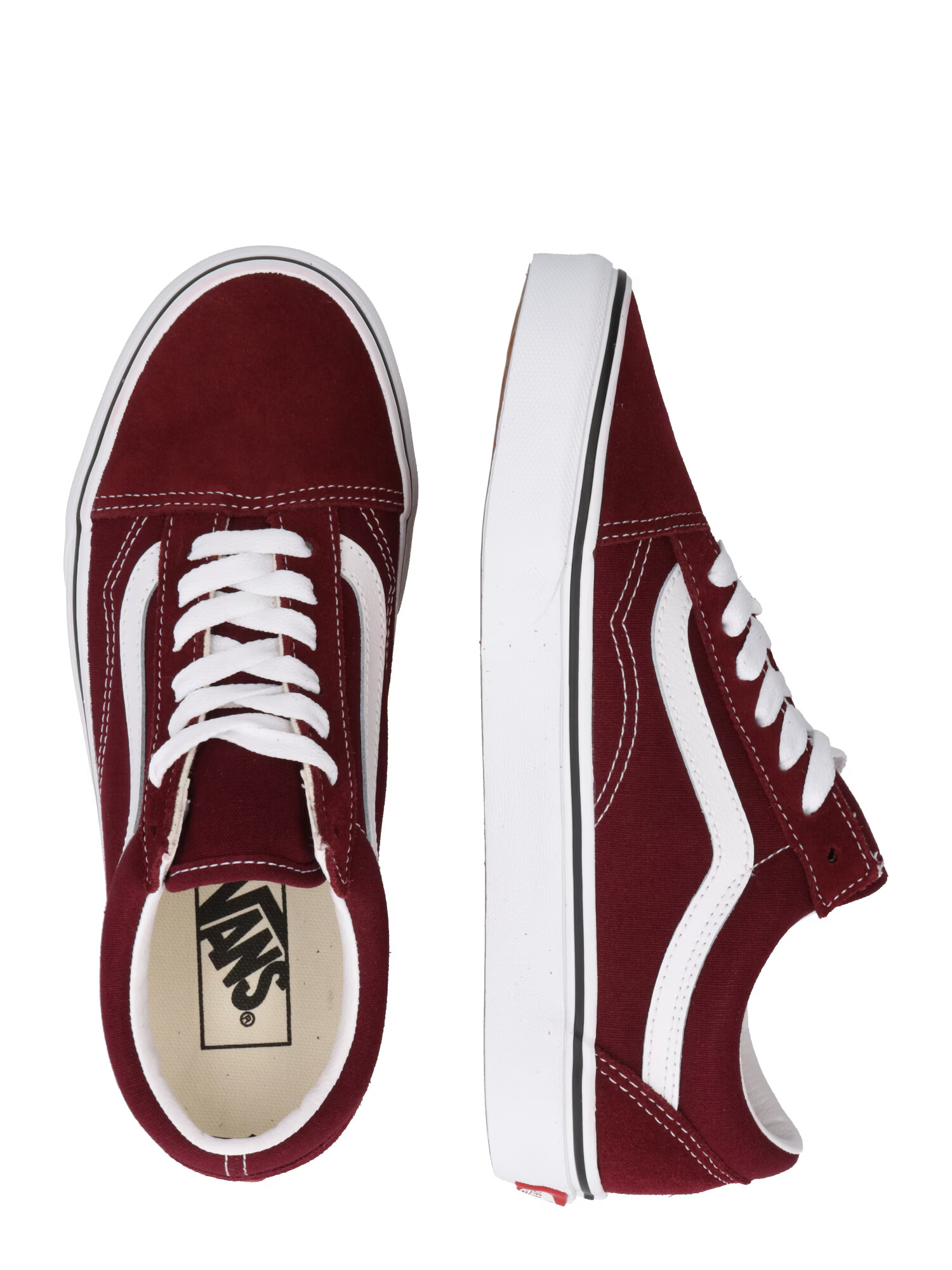 VANS Nizke superge 'Old Skool' temno rdeča / bela - Pepit.si