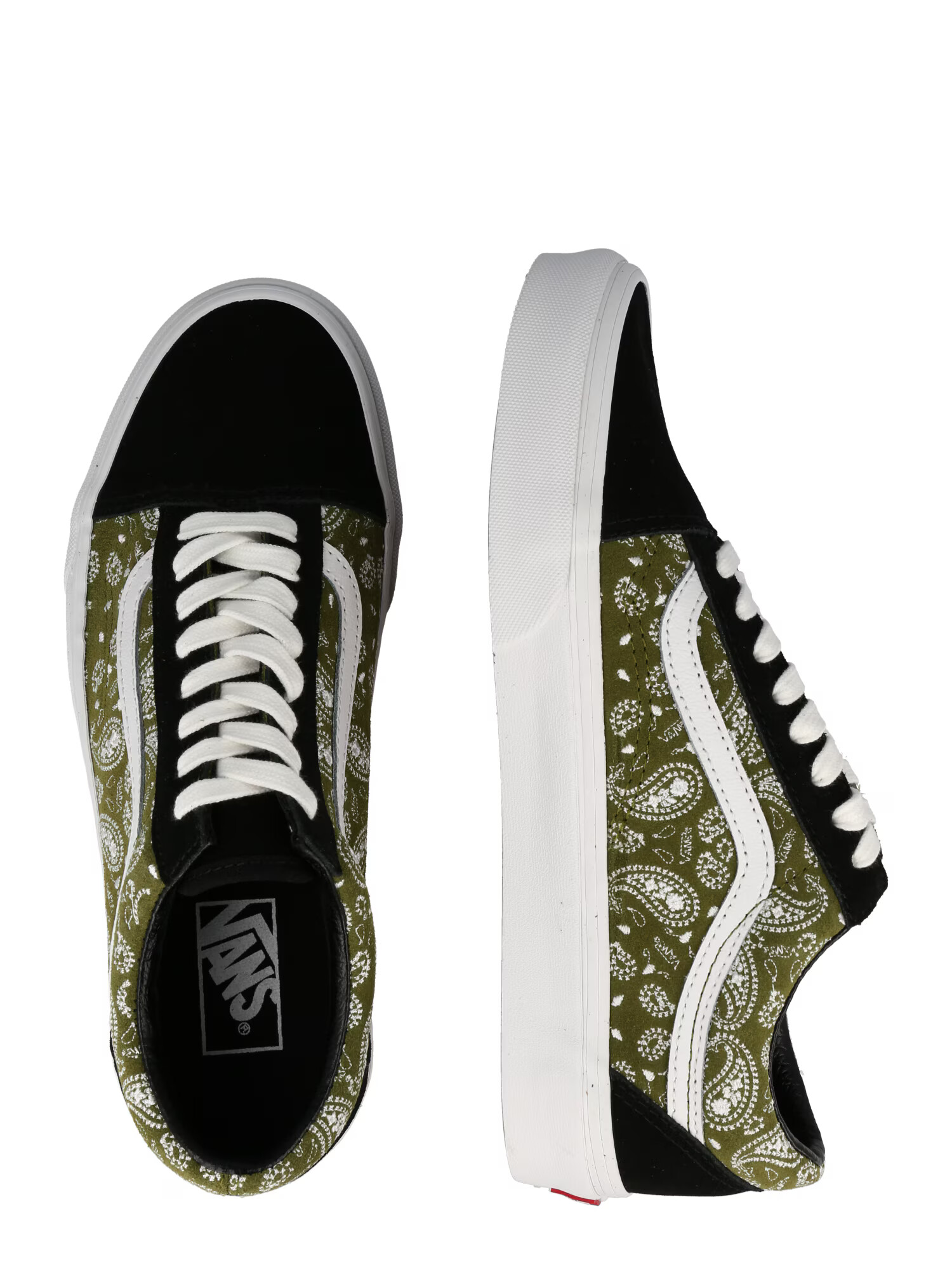 VANS Nizke superge 'Old Skool' zelena / črna / bela - Pepit.si