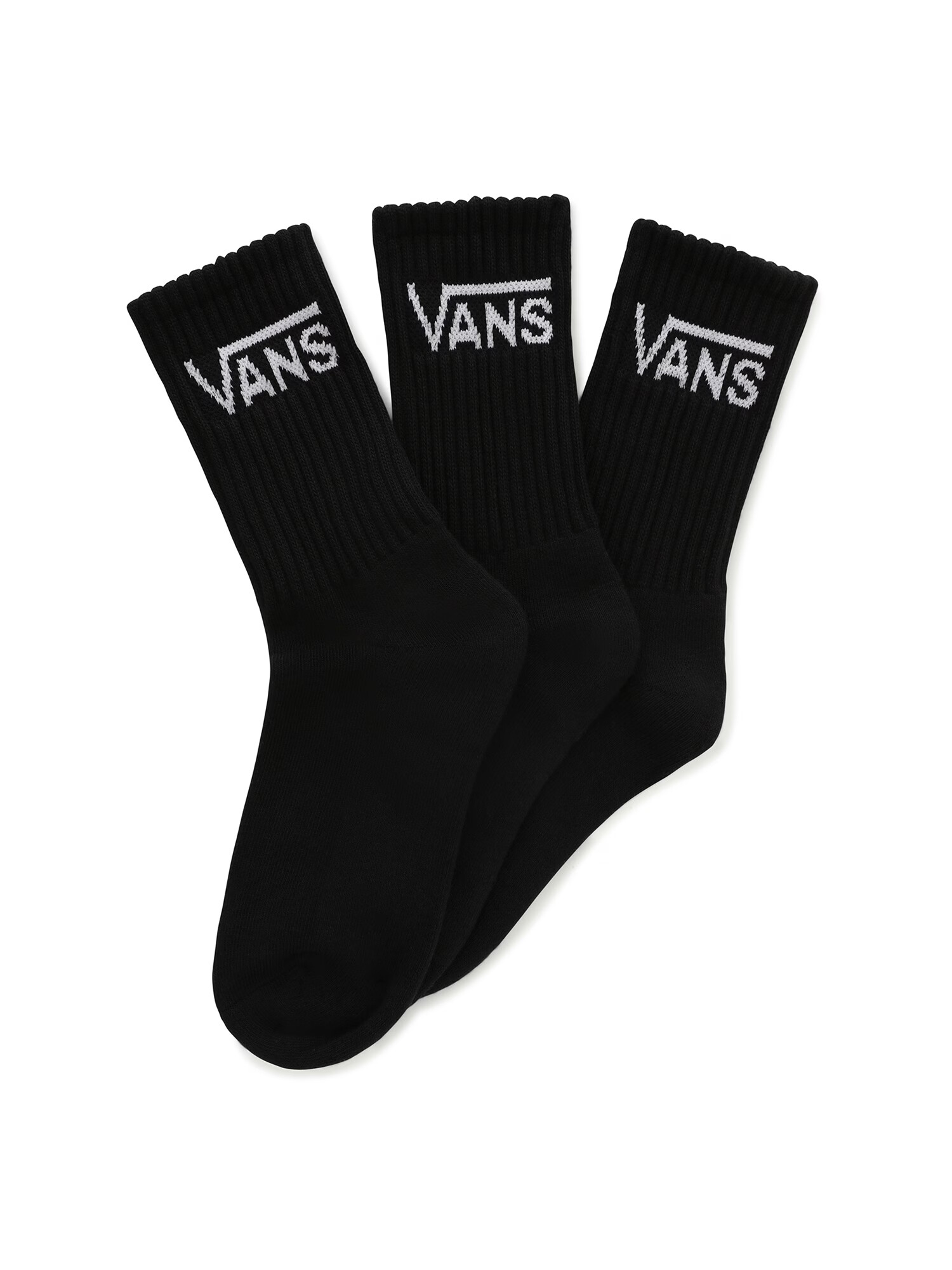 VANS Nogavice 'CLASSIC CREW (6.5-10)' črna / bela - Pepit.si