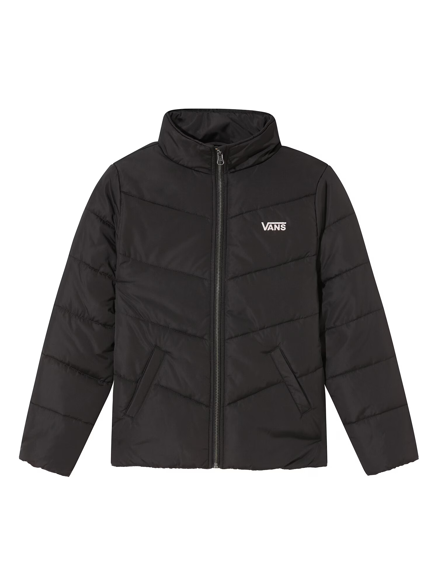 VANS Prehodna jakna 'FOUNDRY PUFFER' črna / bela - Pepit.si