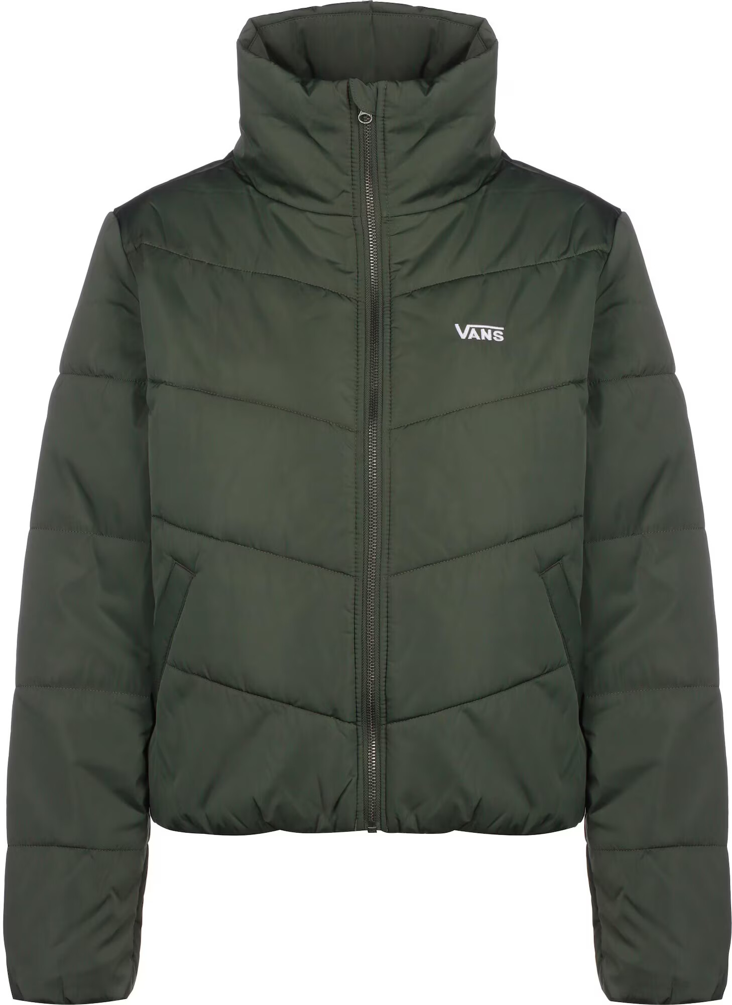 VANS Zimska jakna 'Foundry WM FOUNDRY V PUFFER MTE' temno zelena - Pepit.si