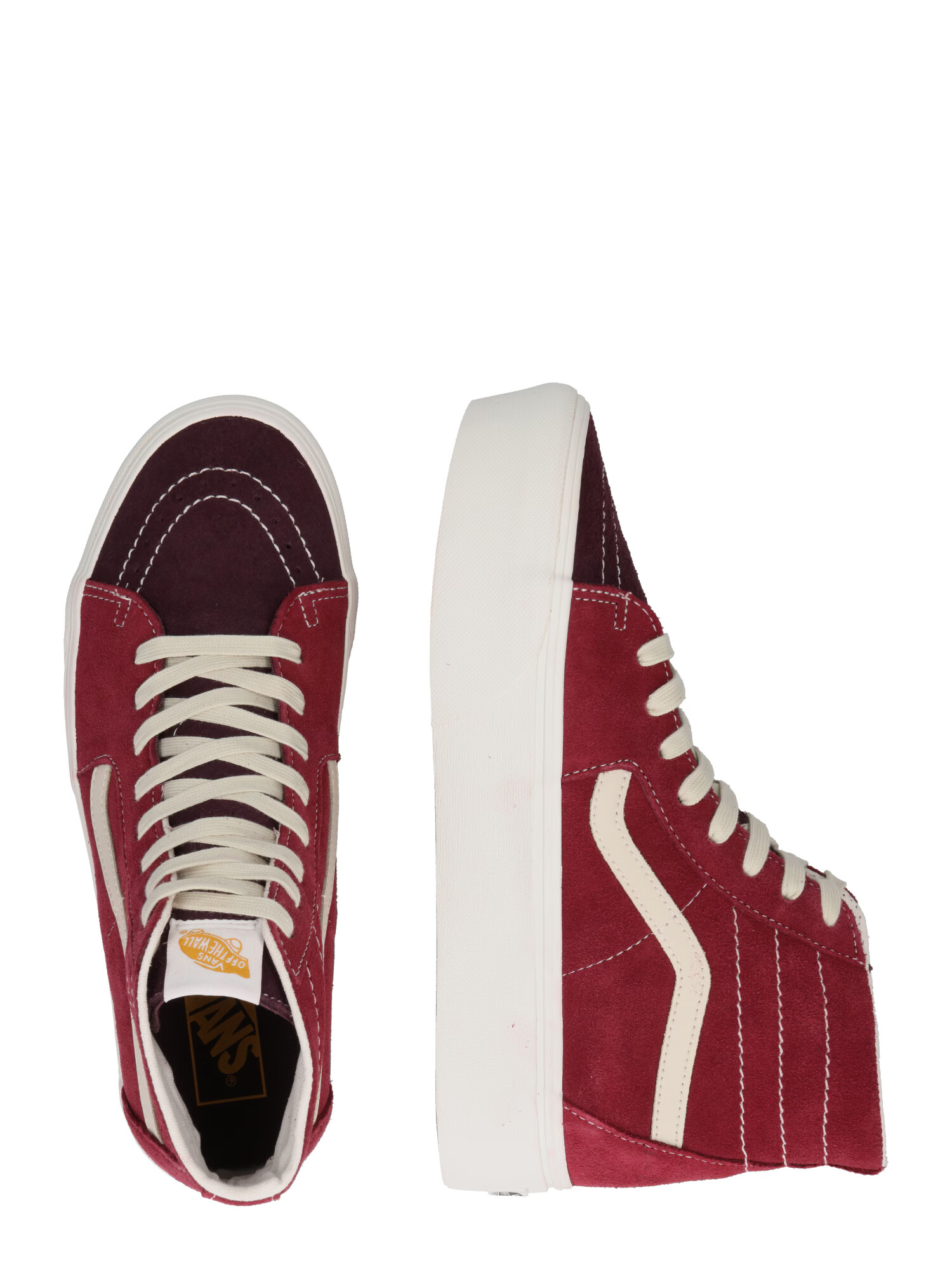 VANS Visoke superge 'SK8' jagoda / bordo / bela - Pepit.si