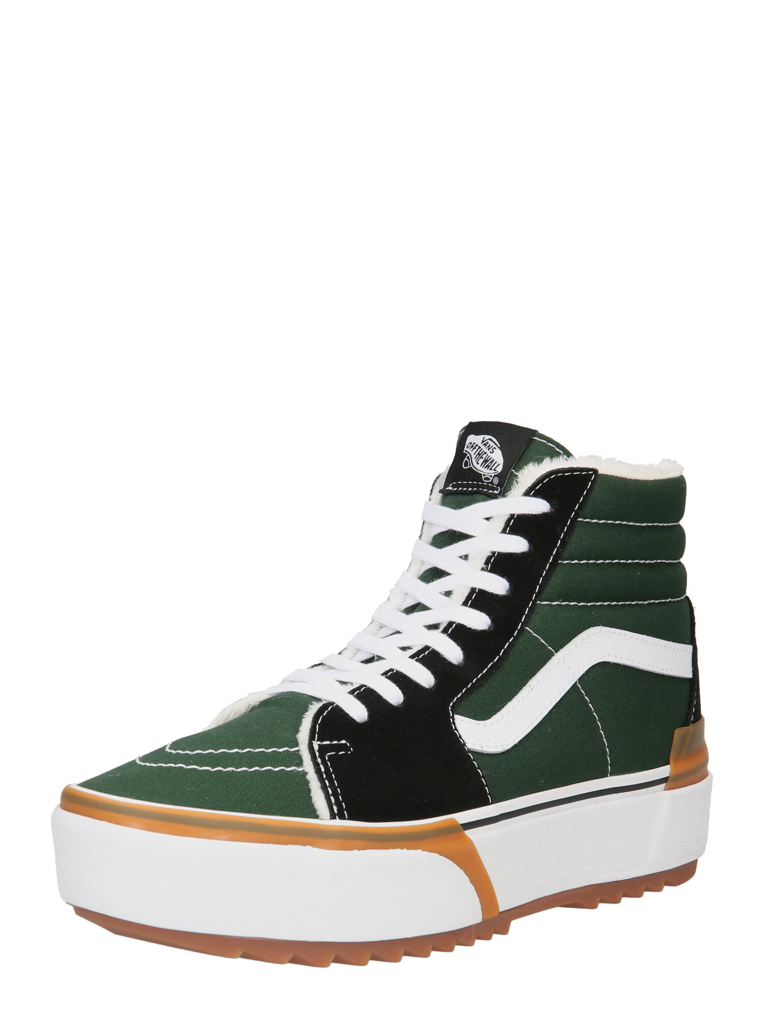 VANS Visoke superge temno zelena / črna / bela - Pepit.si