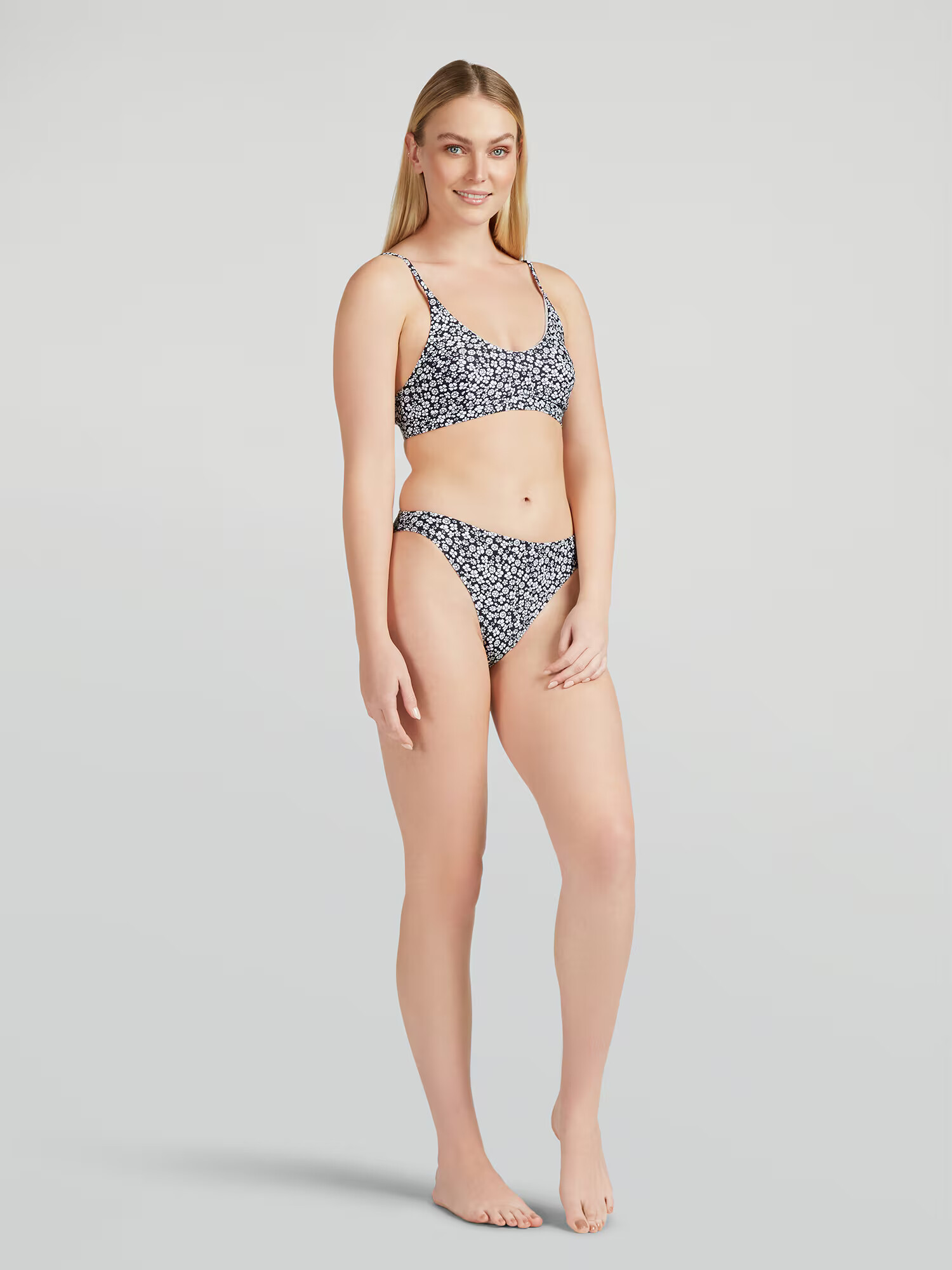 VERO MODA Bikini hlačke 'Doris' črna / bela - Pepit.si