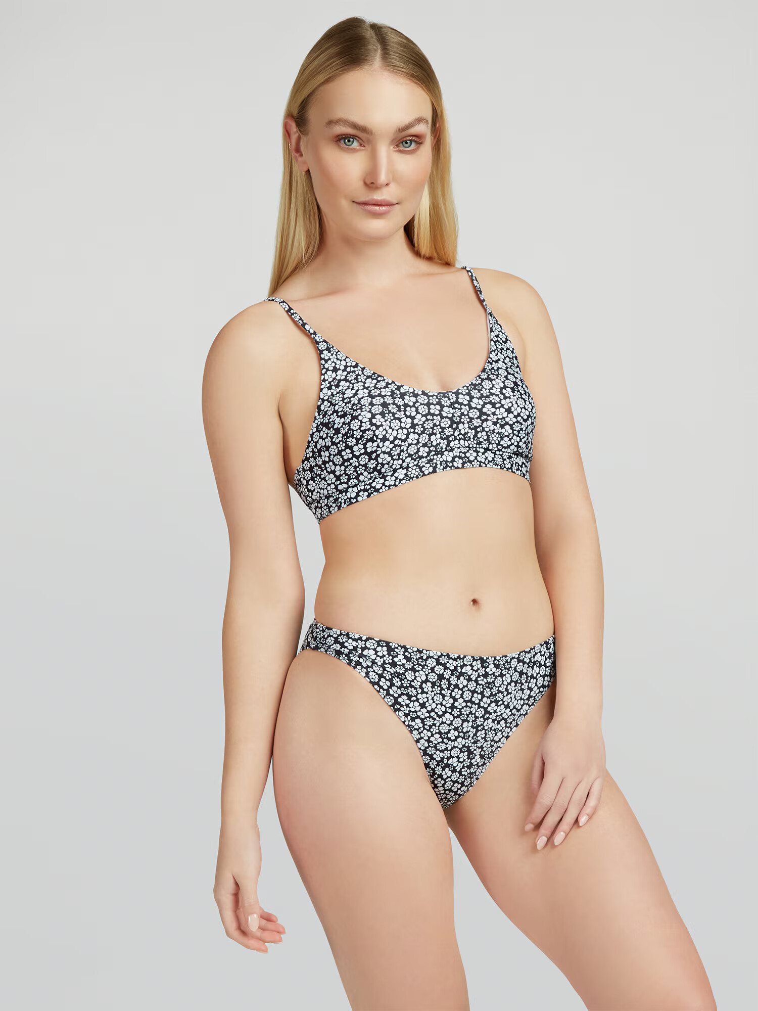 VERO MODA Bikini hlačke 'Doris' črna / bela - Pepit.si