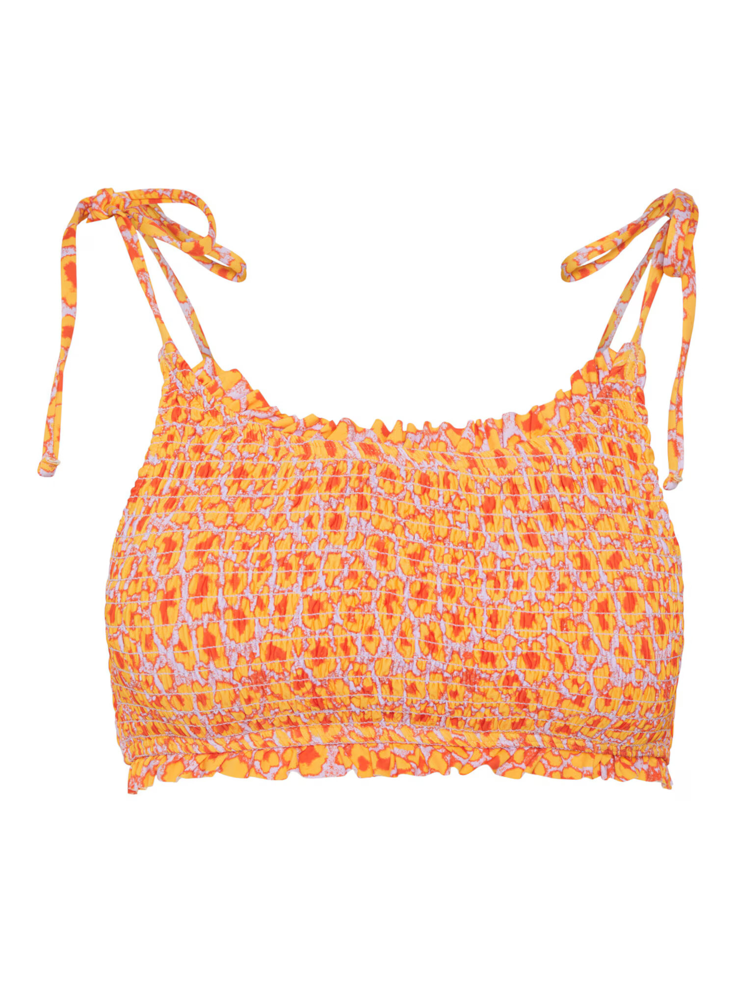 VERO MODA Bikini zgornji del 'Frilly' majnica / oranžna - Pepit.si