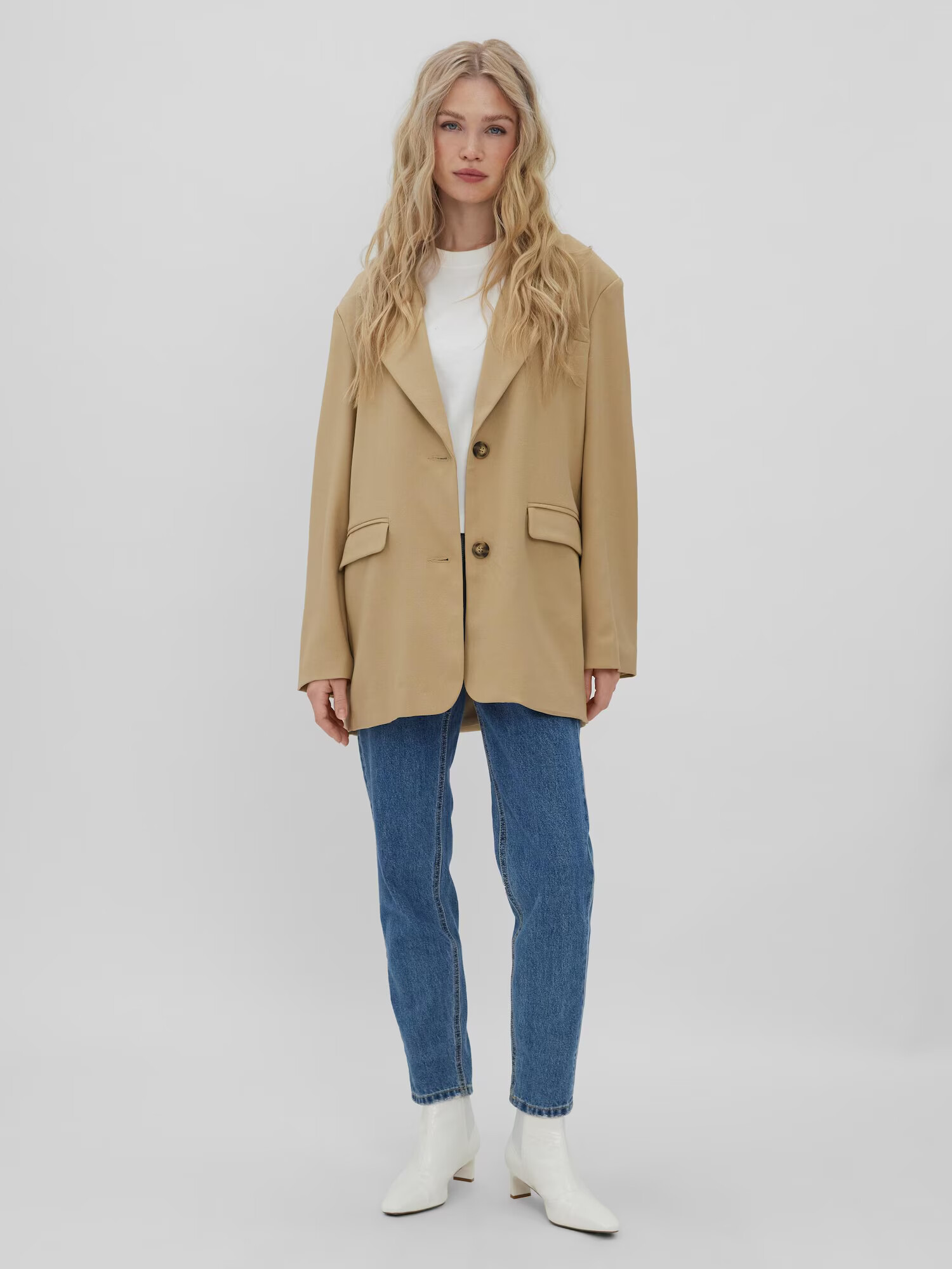 VERO MODA Blazer 'Josefine' bež - Pepit.si