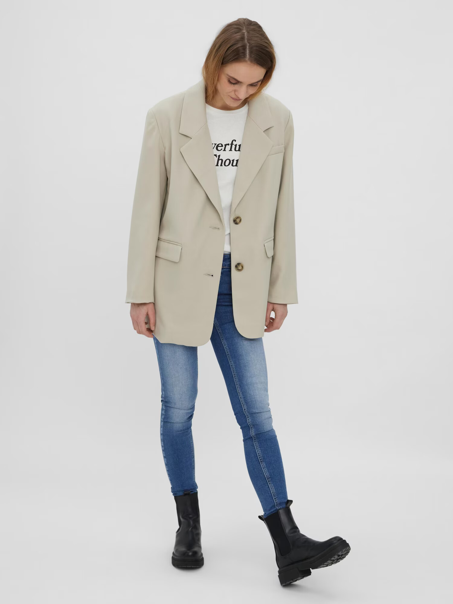 VERO MODA Blazer 'Josefine' svetlo siva - Pepit.si