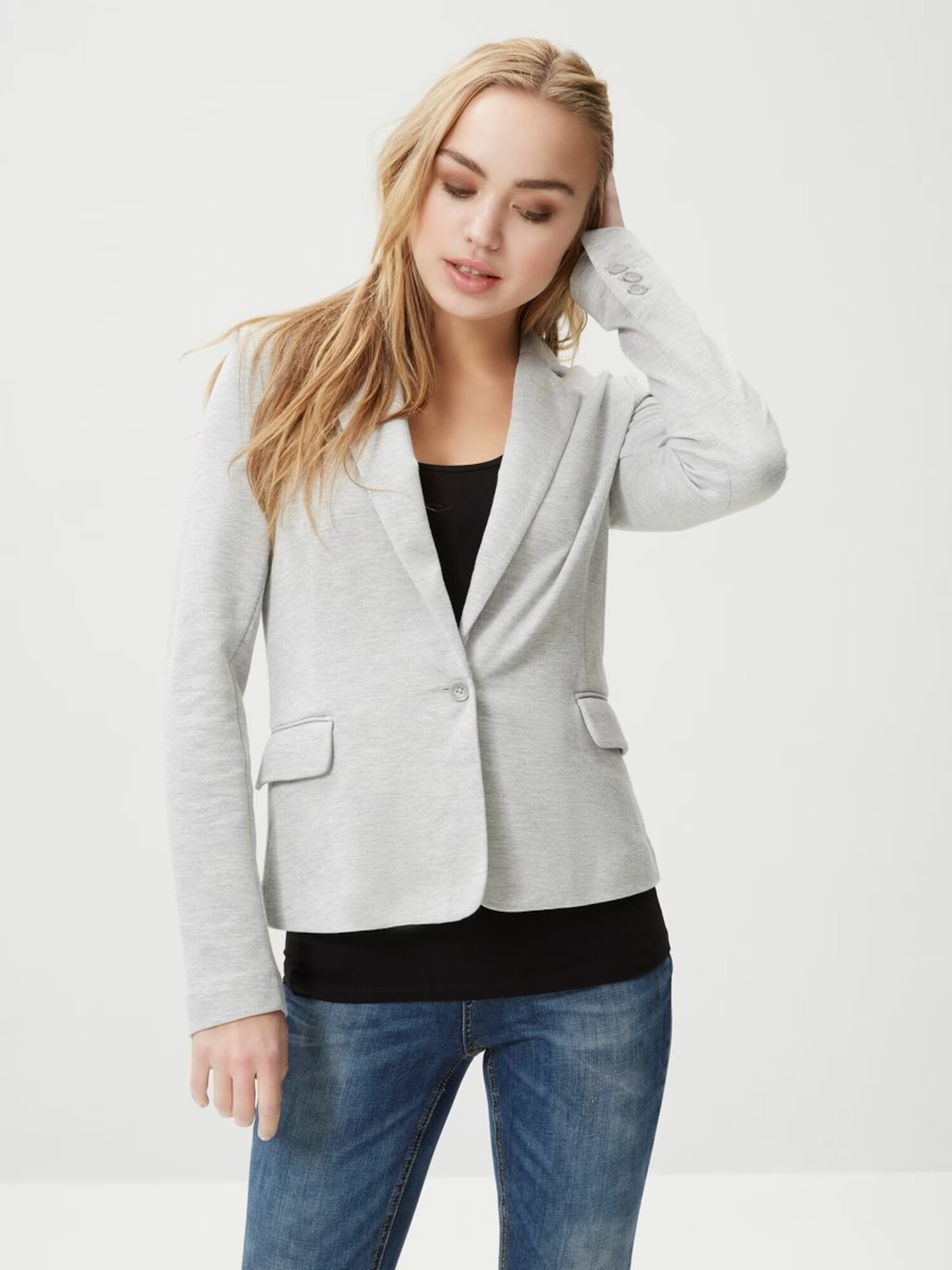 VERO MODA Blazer 'Julia' pegasto siva - Pepit.si