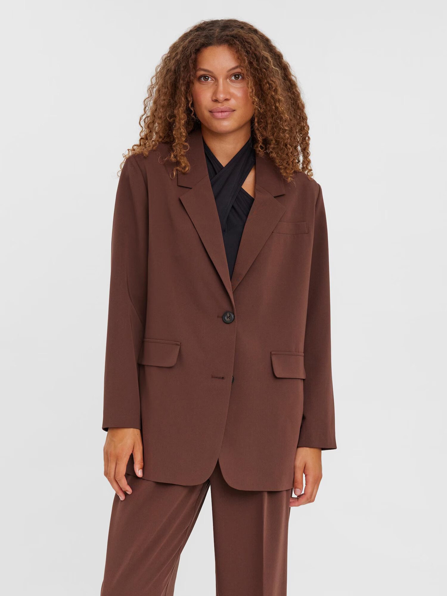 VERO MODA Blazer 'Tikkizelda' čokolada - Pepit.si