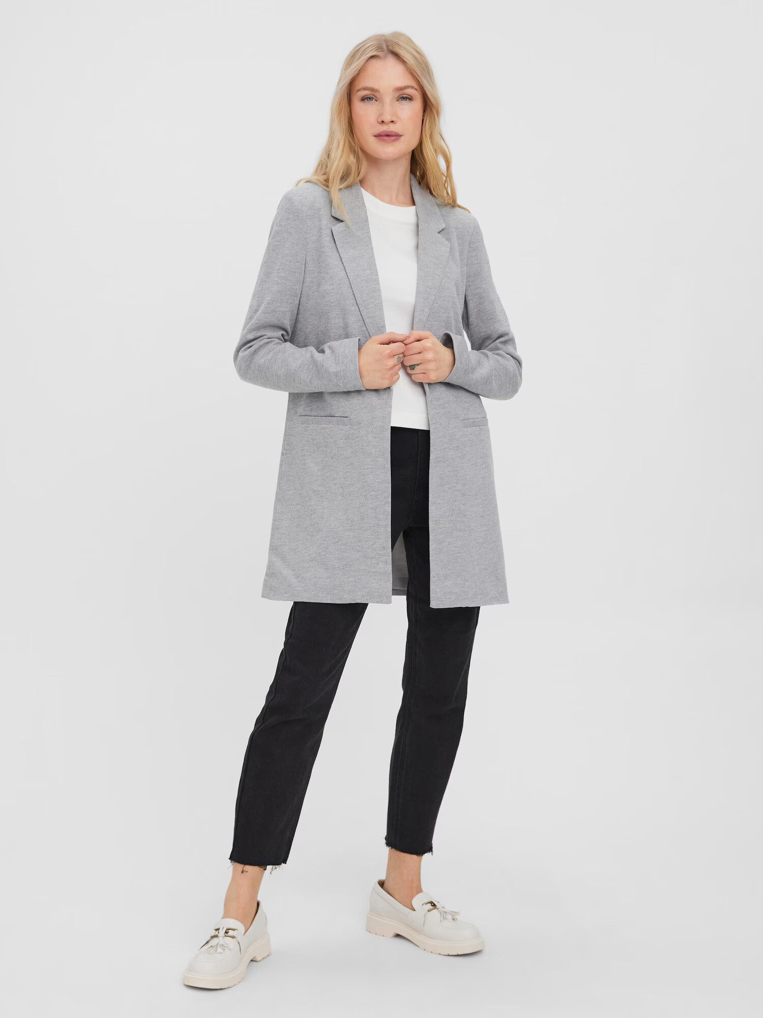 VERO MODA Blazer 'Verina' pegasto siva - Pepit.si