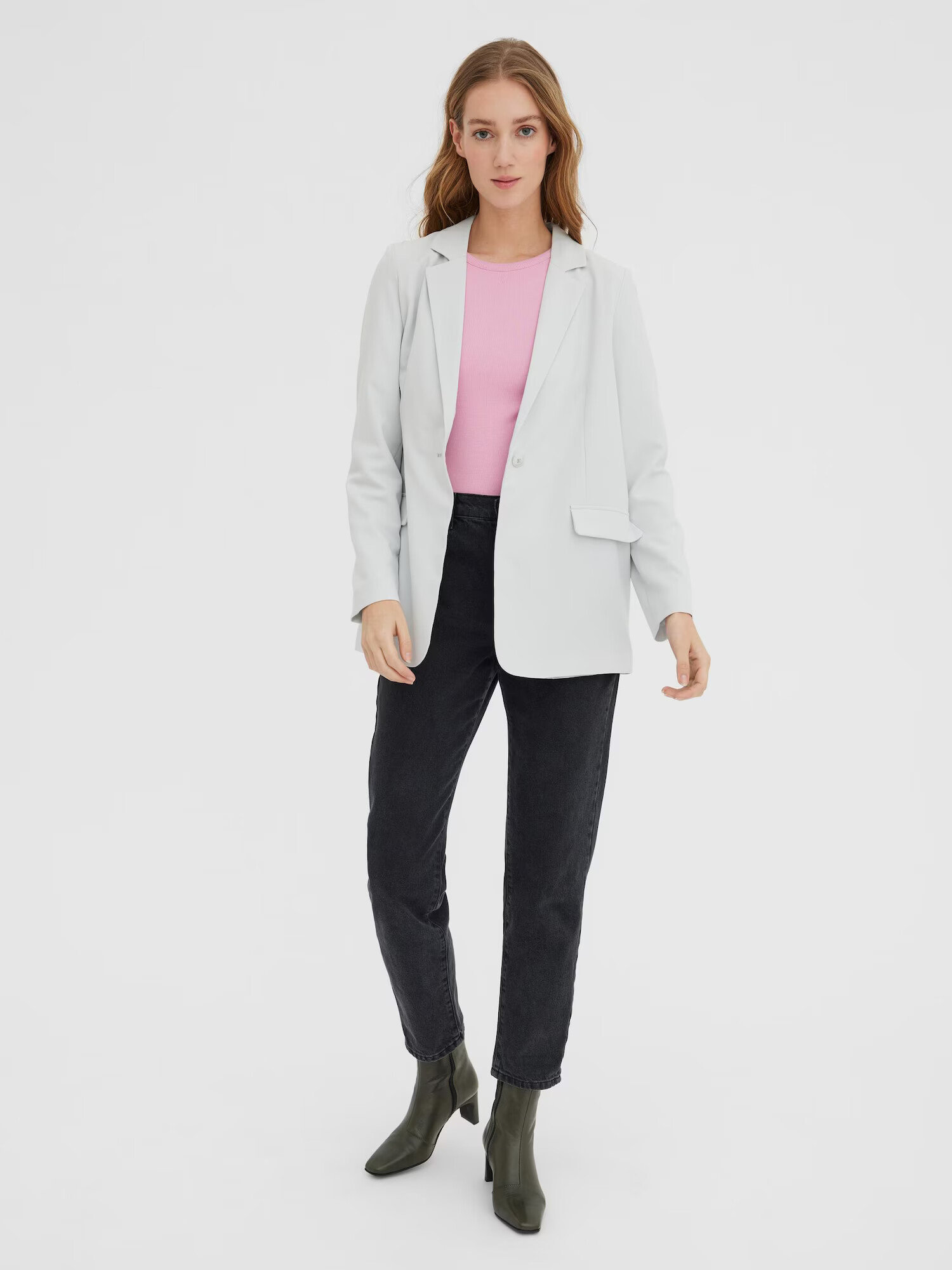 VERO MODA Blazer 'Zelda' svetlo siva - Pepit.si