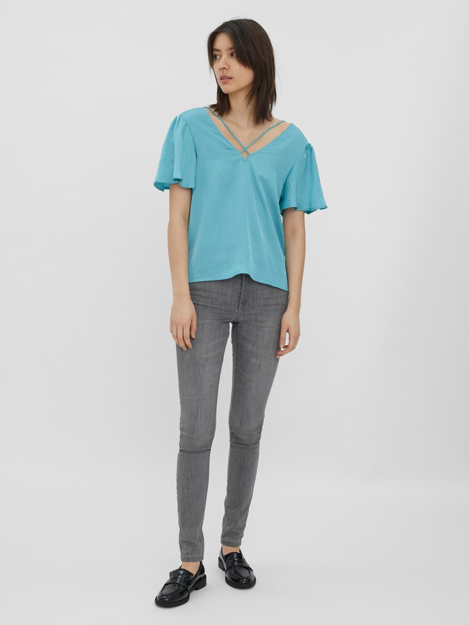 VERO MODA Bluza 'Anny' modra - Pepit.si