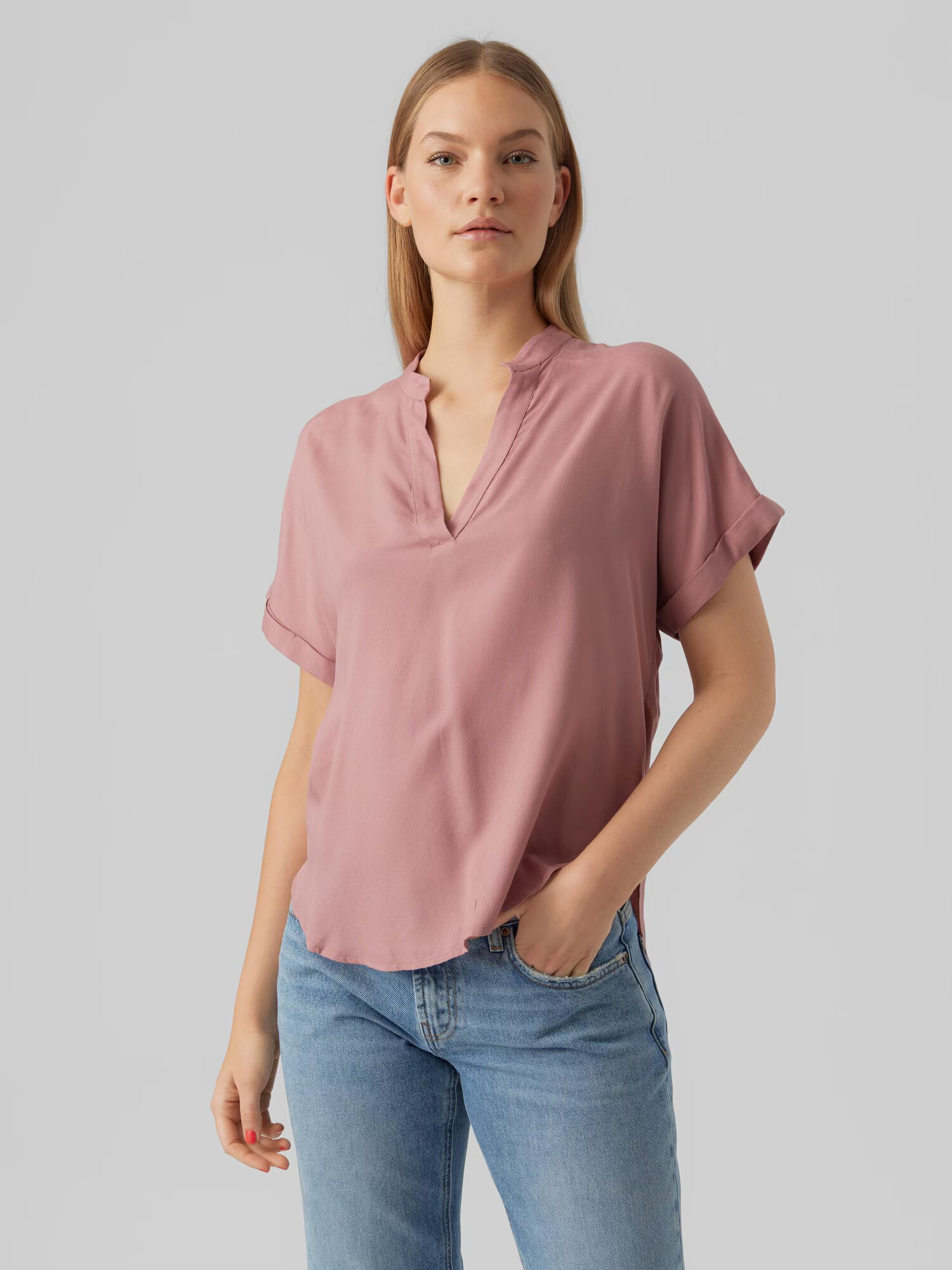 VERO MODA Bluza 'Beauty' staro roza - Pepit.si