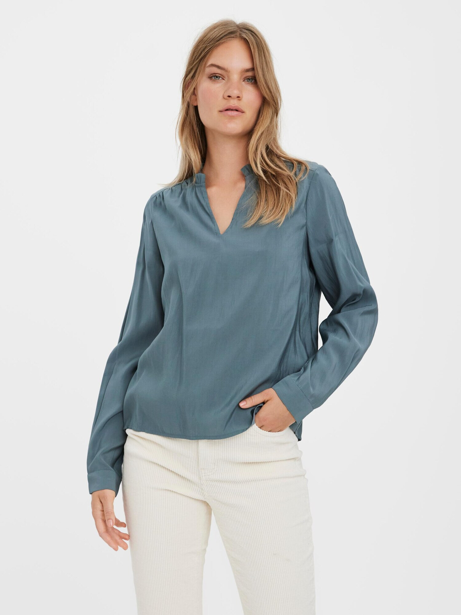 VERO MODA Bluza 'Bell' dimno modra - Pepit.si