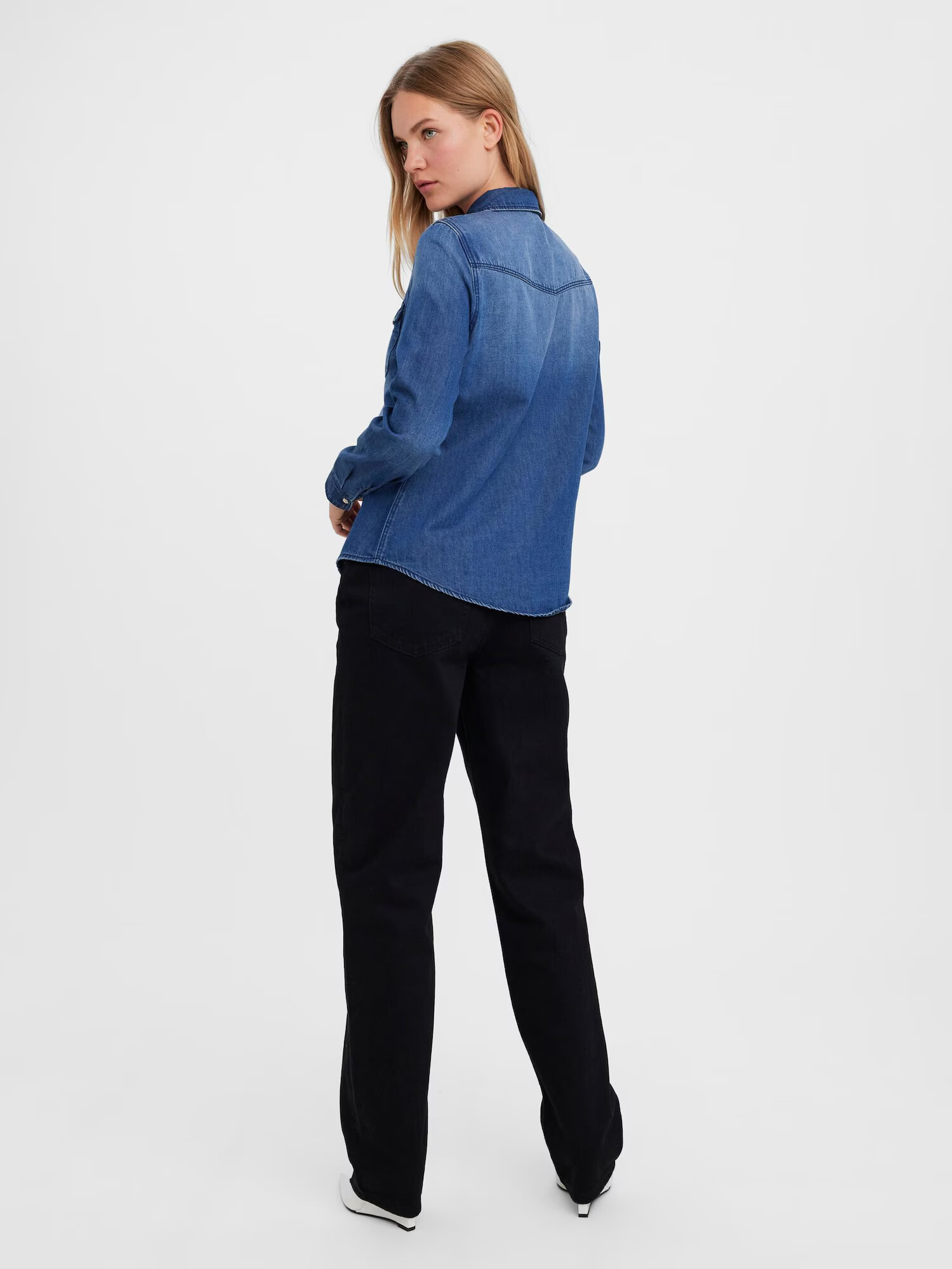 VERO MODA Bluza 'Maria' moder denim - Pepit.si