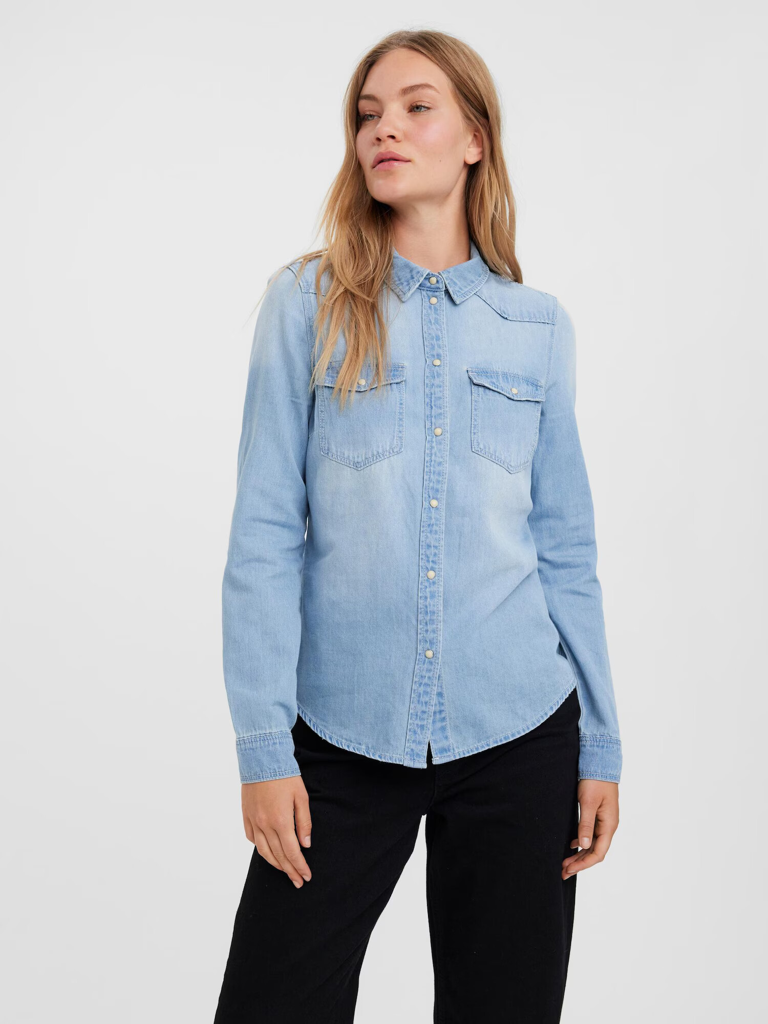 VERO MODA Bluza 'Maria' moder denim - Pepit.si