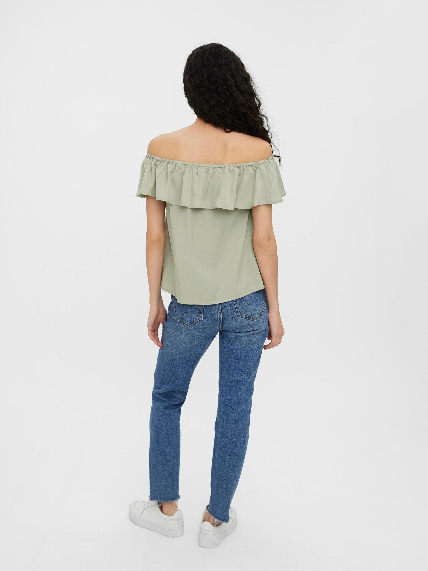 VERO MODA Bluza 'MIA' pastelno zelena - Pepit.si