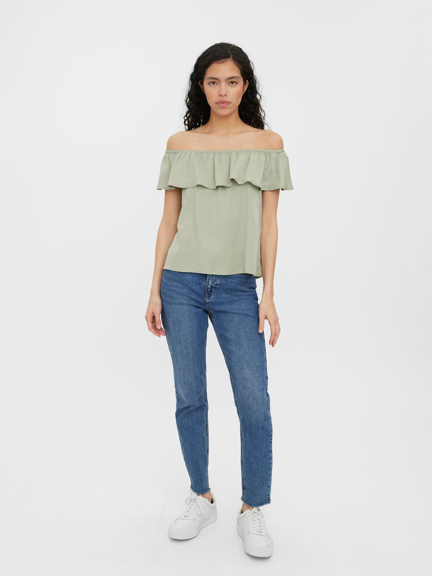 VERO MODA Bluza 'MIA' pastelno zelena - Pepit.si