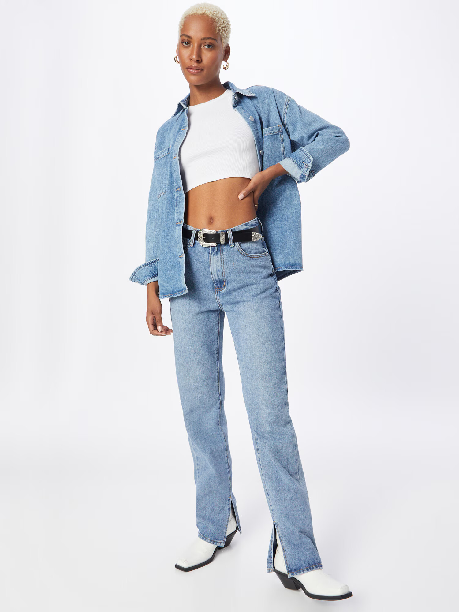 VERO MODA Bluza 'Naomi' moder denim - Pepit.si