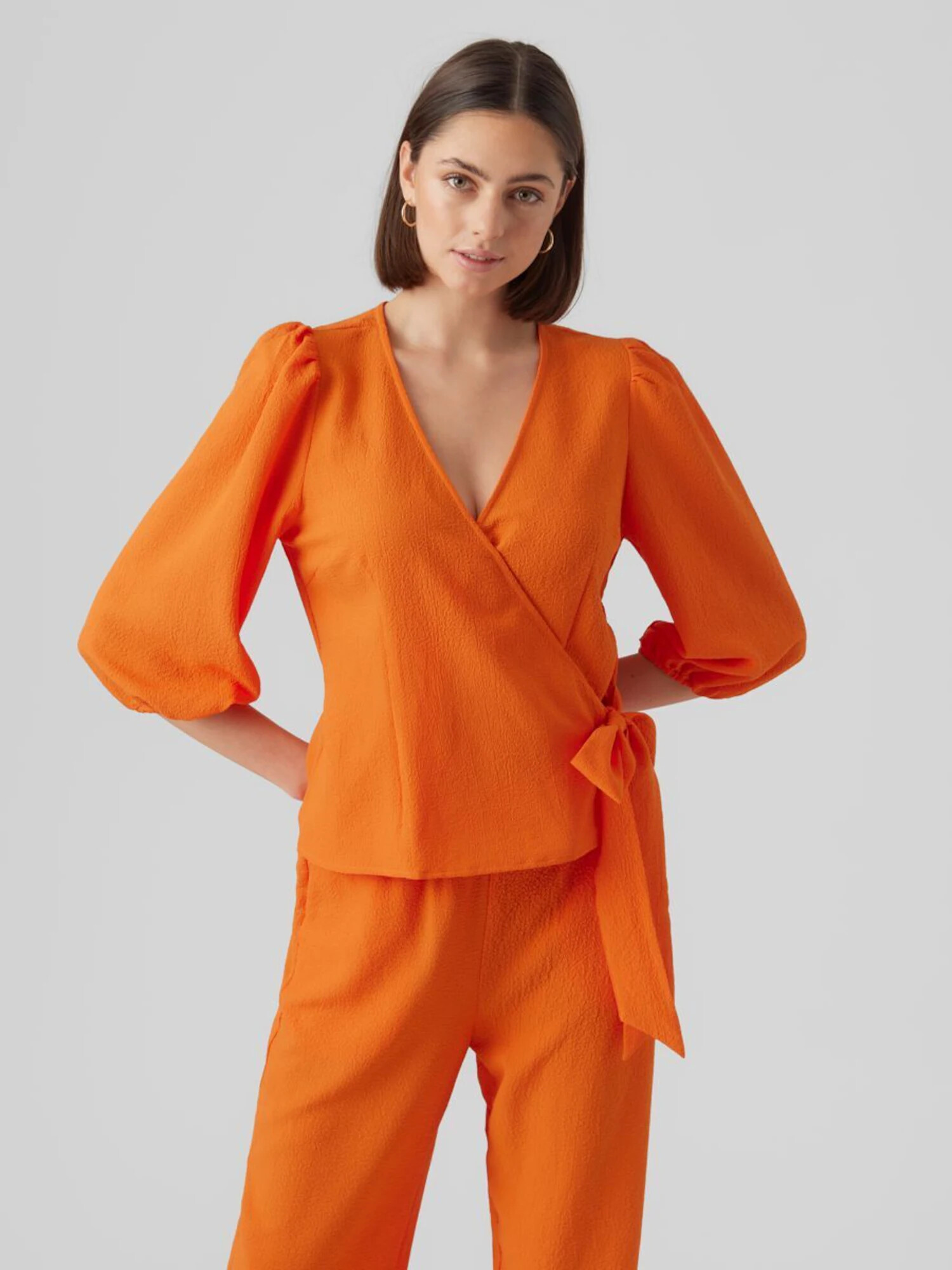 VERO MODA Bluza 'PEPPER' oranžna / rdeča - Pepit.si