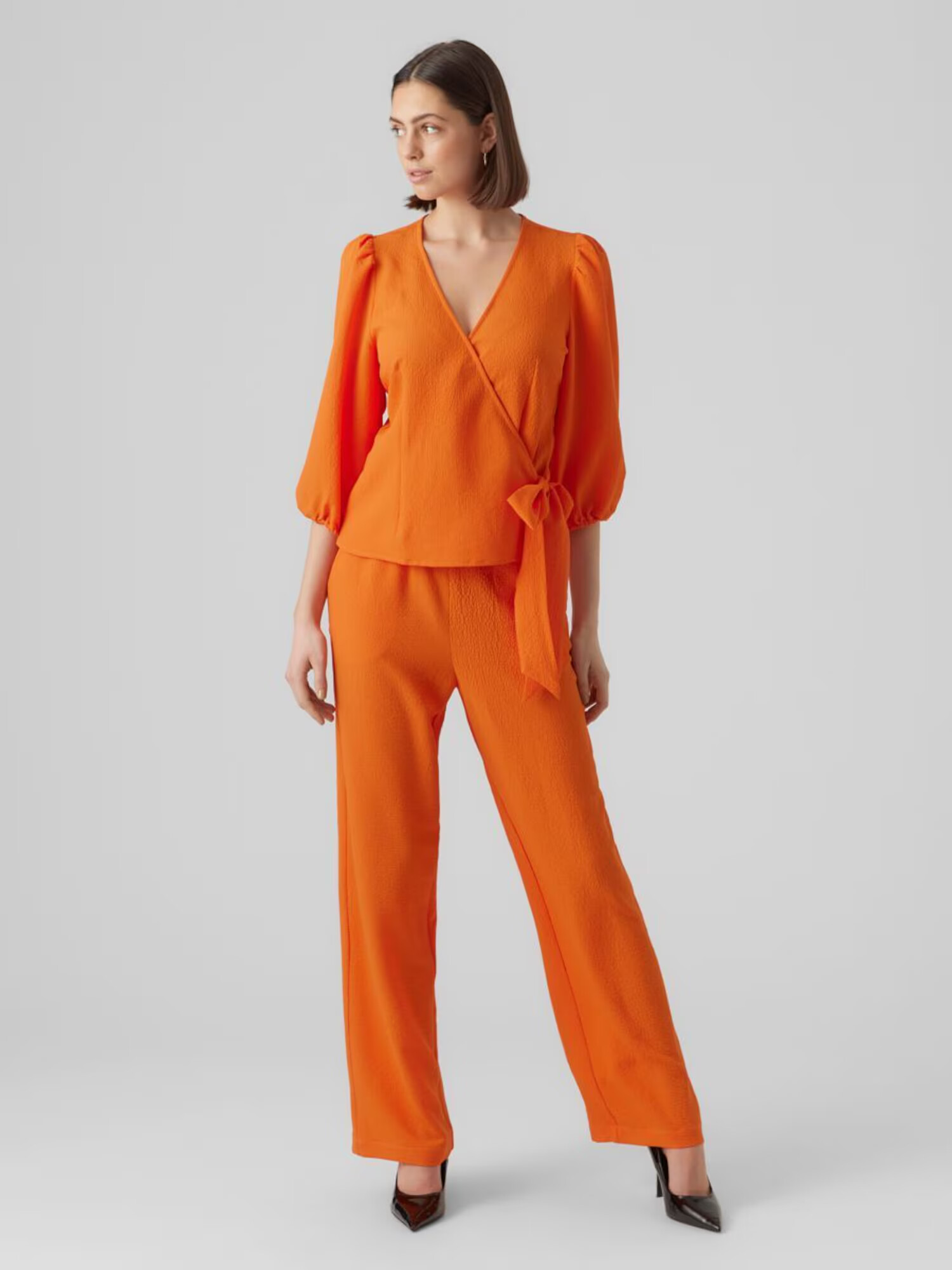 VERO MODA Bluza 'PEPPER' oranžna / rdeča - Pepit.si