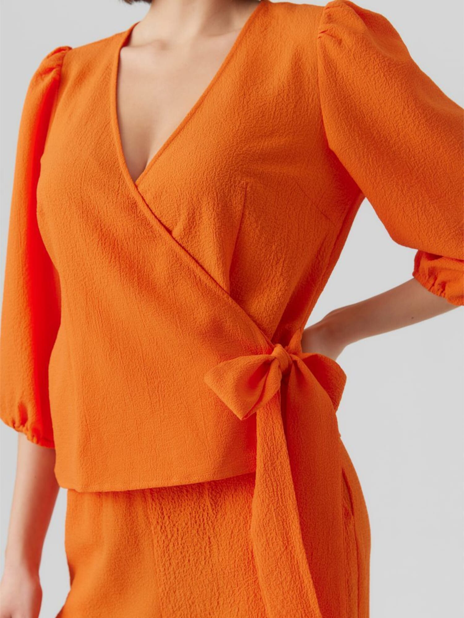 VERO MODA Bluza 'PEPPER' oranžna / rdeča - Pepit.si