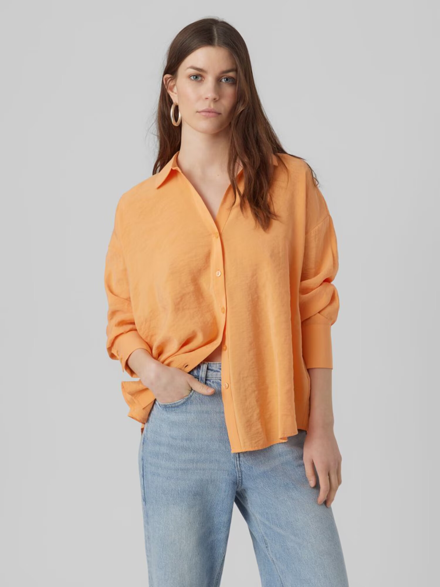 VERO MODA Bluza 'QUEENY' mandarina - Pepit.si