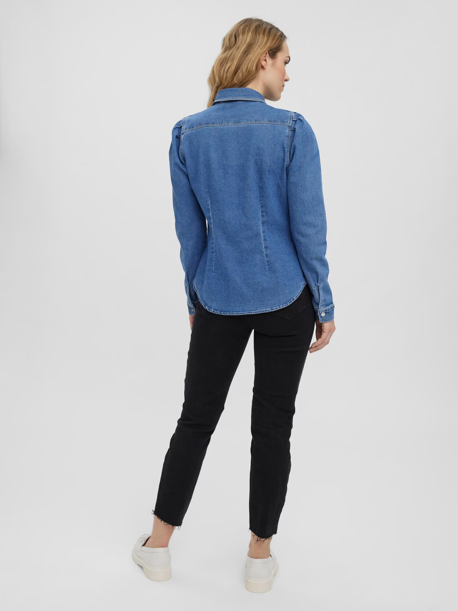 VERO MODA Bluza 'Rhiana' moder denim - Pepit.si