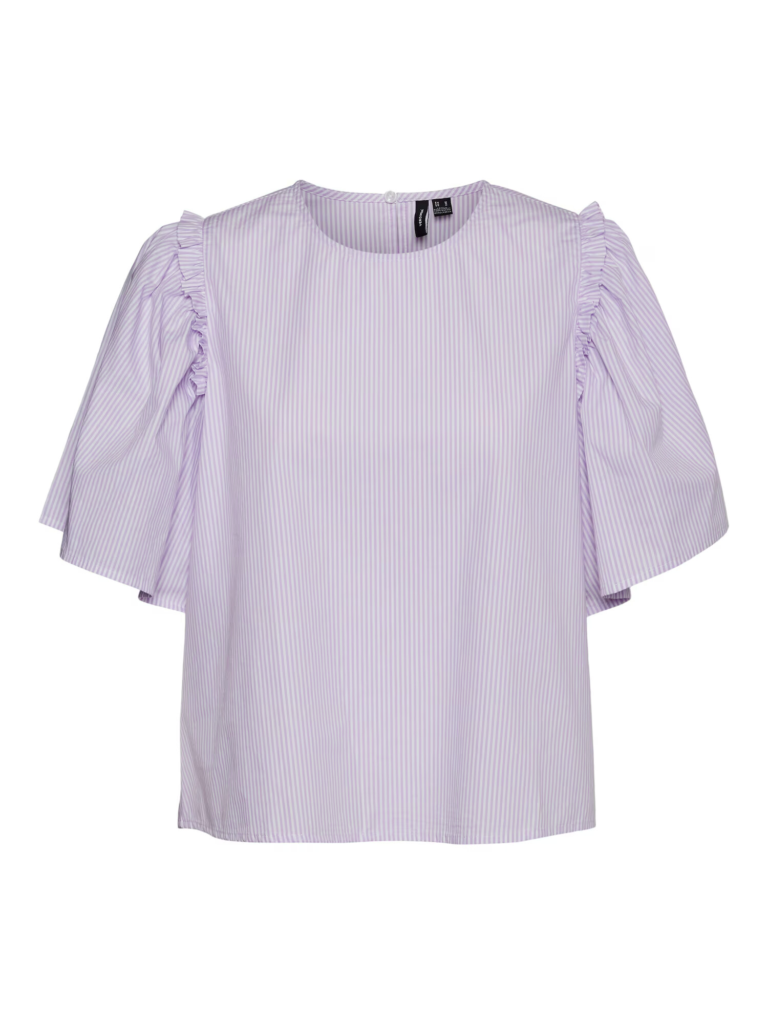 VERO MODA Bluza 'Simla' pastelno lila / bela - Pepit.si