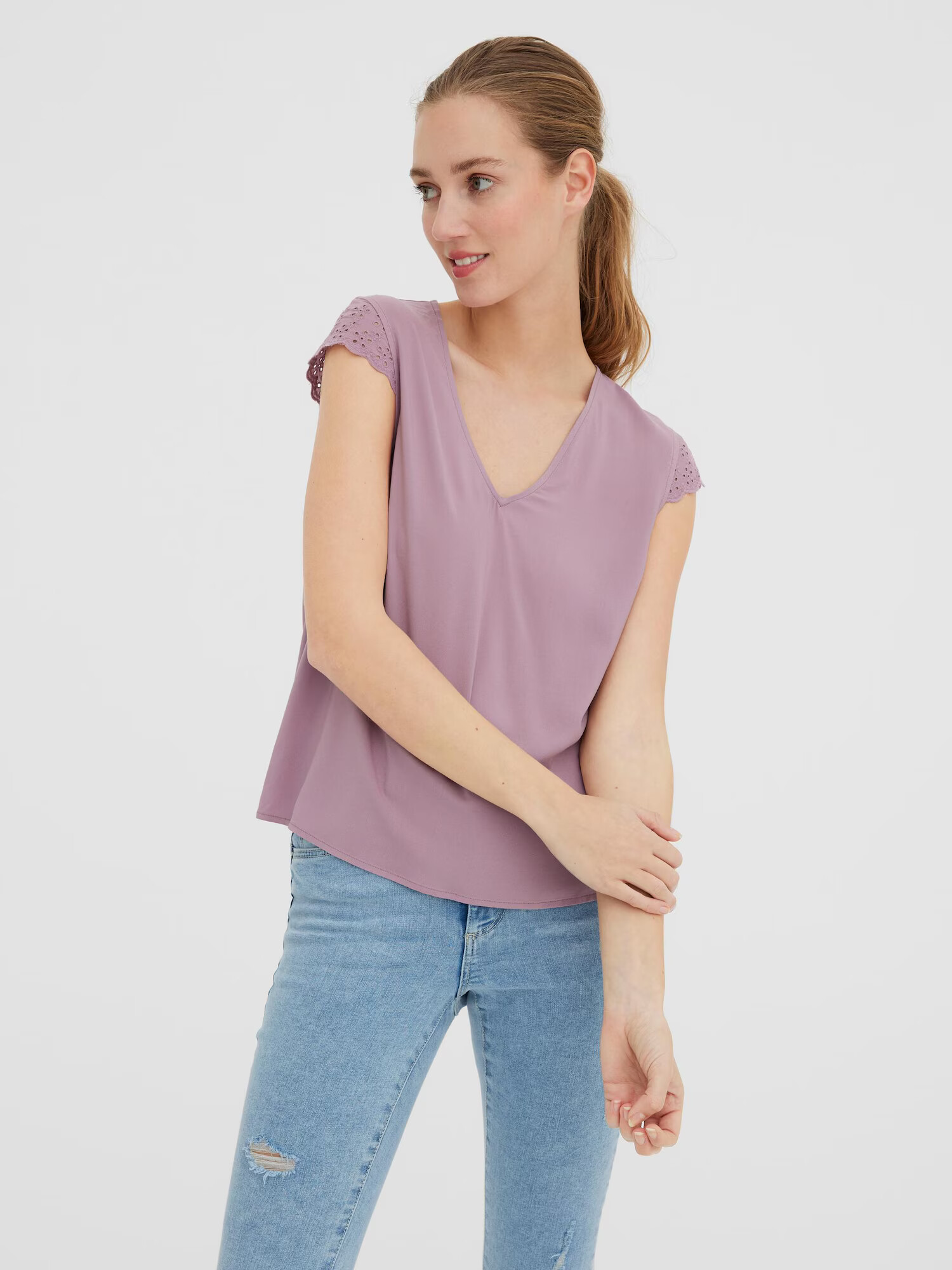 VERO MODA Bluza 'VICA' mauve - Pepit.si