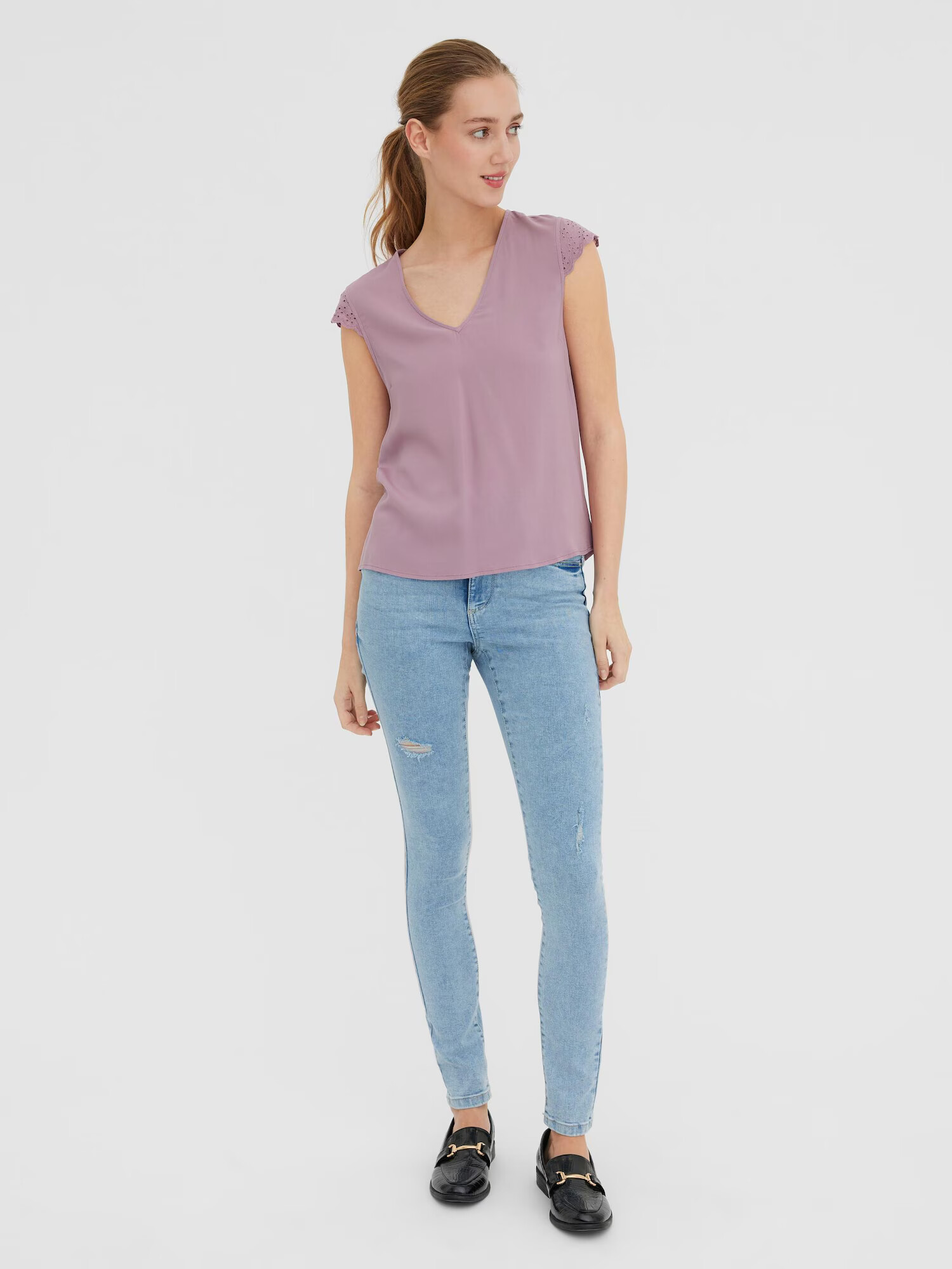 VERO MODA Bluza 'VICA' mauve - Pepit.si