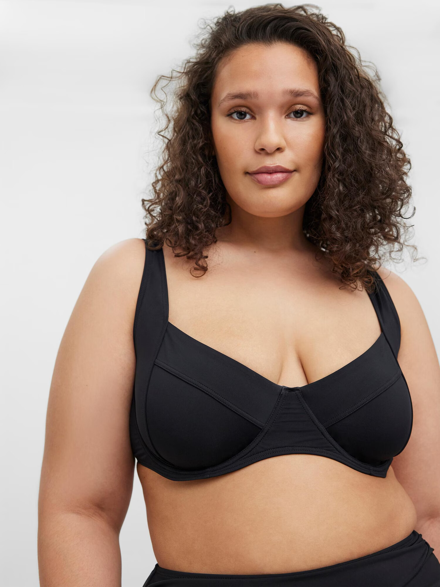 Vero Moda Curve Bikini zgornji del črna - Pepit.si